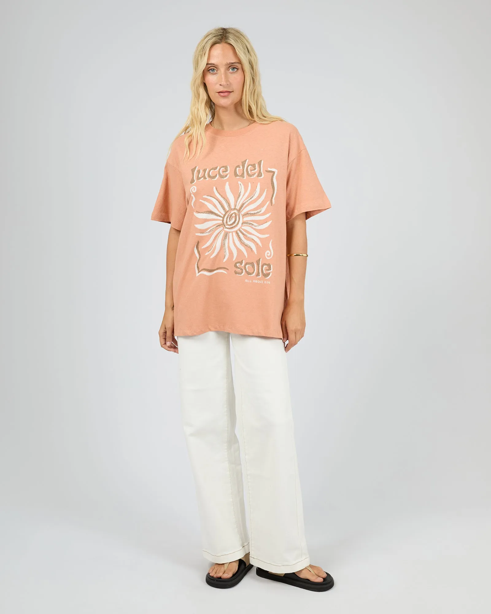 Del Sole Relaxed Tee Cinnamon sold by All About Eve product image thumbnail 2