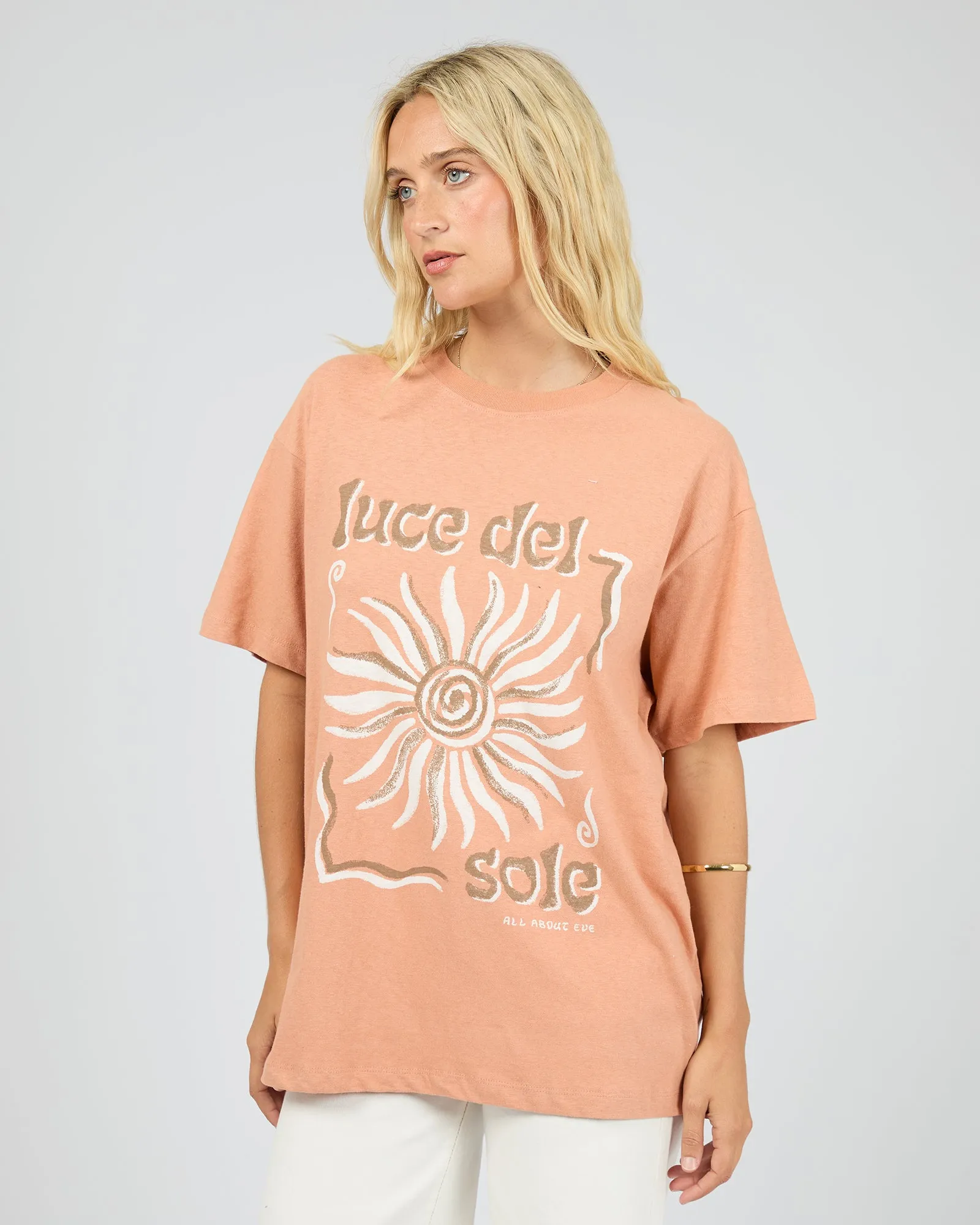 Del Sole Relaxed Tee Cinnamon sold by All About Eve product image thumbnail 4