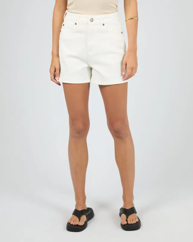 Ricky Denim Short Vintage White sold by All About Eve