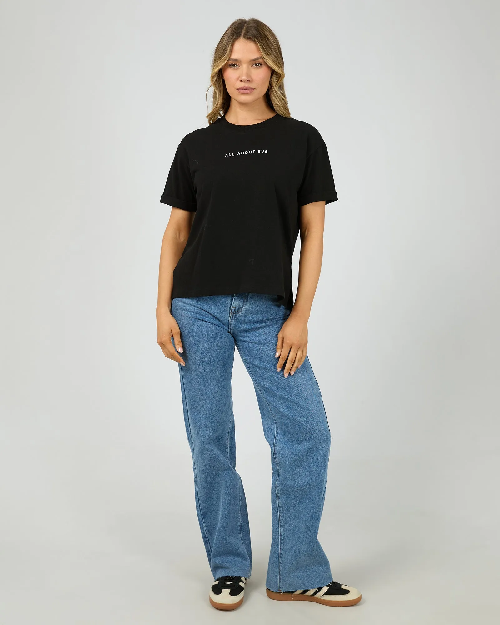 Aae Washed Tee Black sold by All About Eve