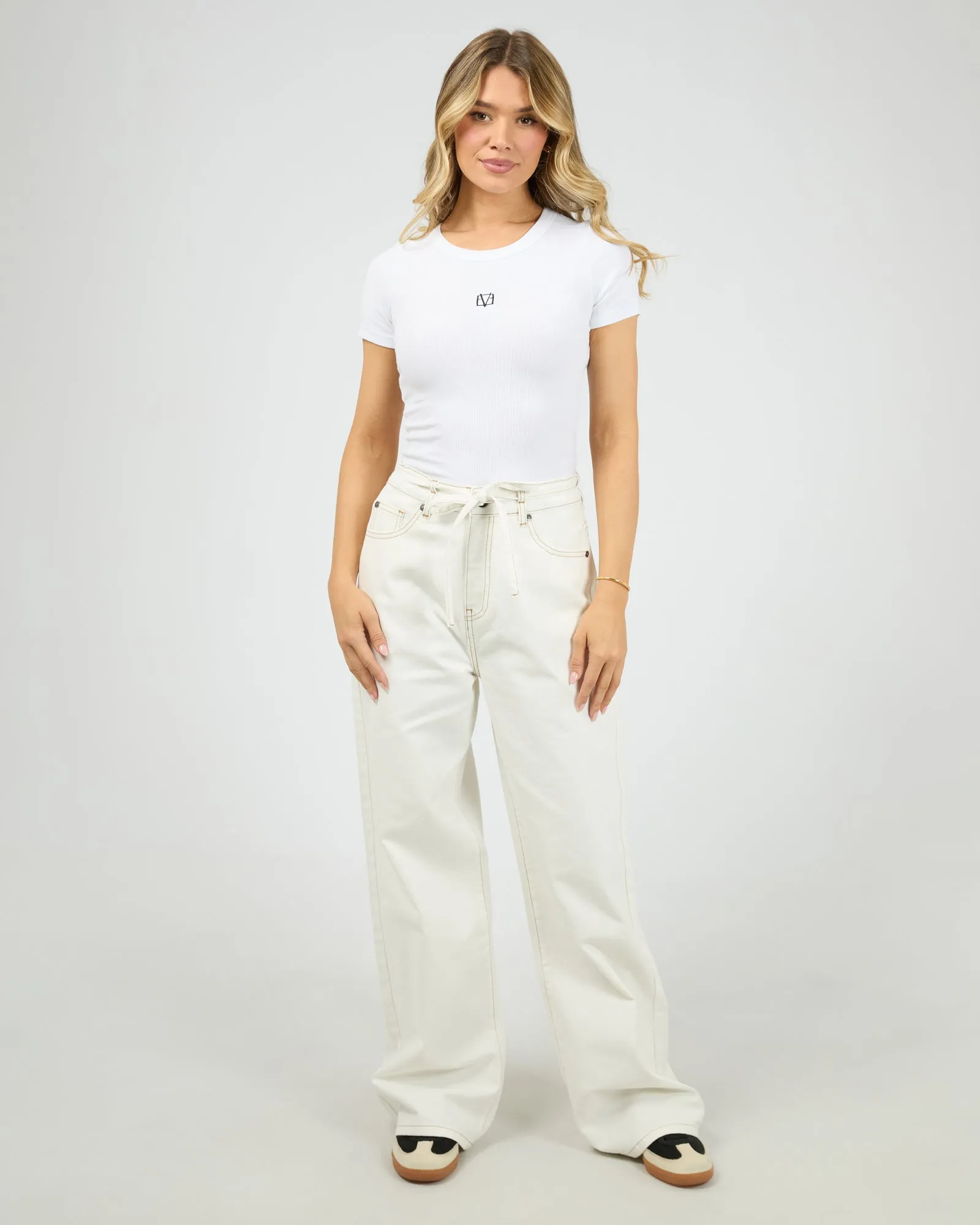 Gia High Rise Baggy Vintage White sold by All About Eve product image thumbnail 2