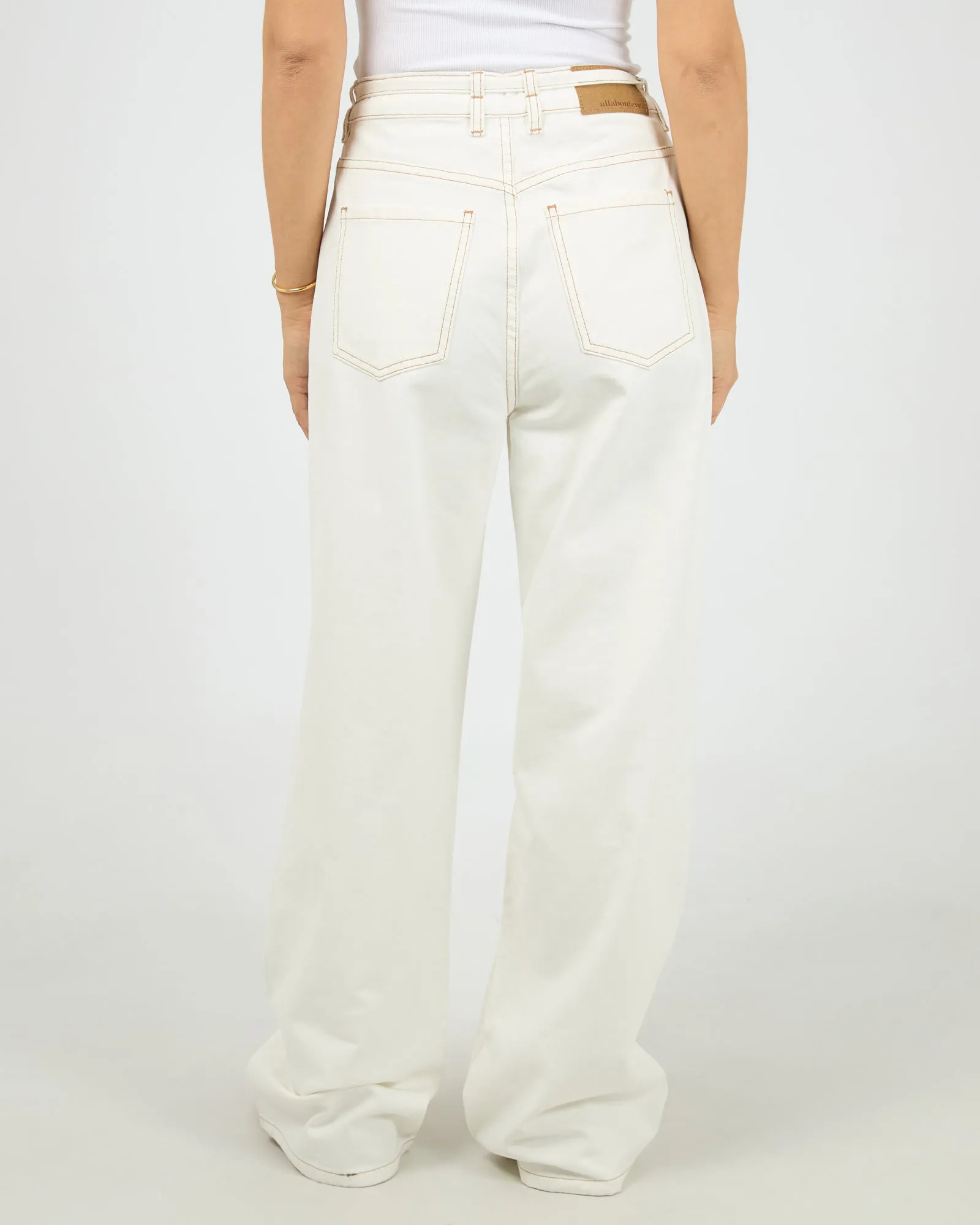 Gia High Rise Baggy Vintage White sold by All About Eve product image thumbnail 3