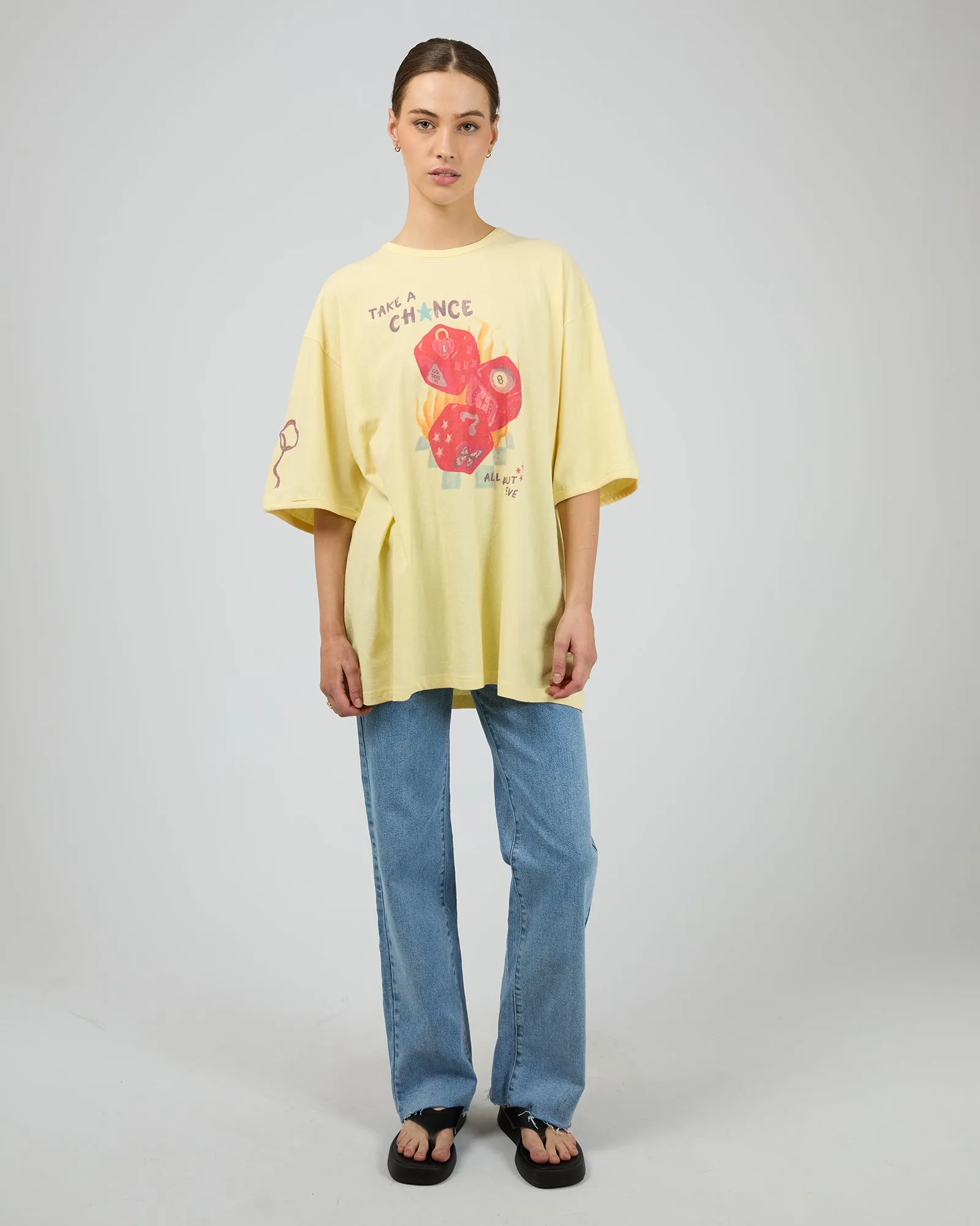 Snake Eyes Oversized Tee Yellow sold by All About Eve product image thumbnail 2