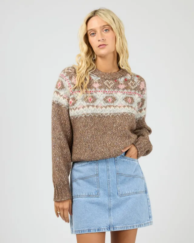 Tiva Knit Mocha made by All About Eve