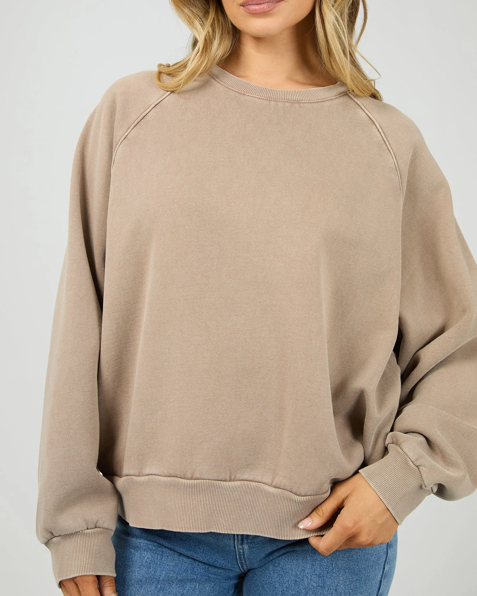 Aae Vintage Raglan Crew Stone sold by All About Eve product image thumbnail 5