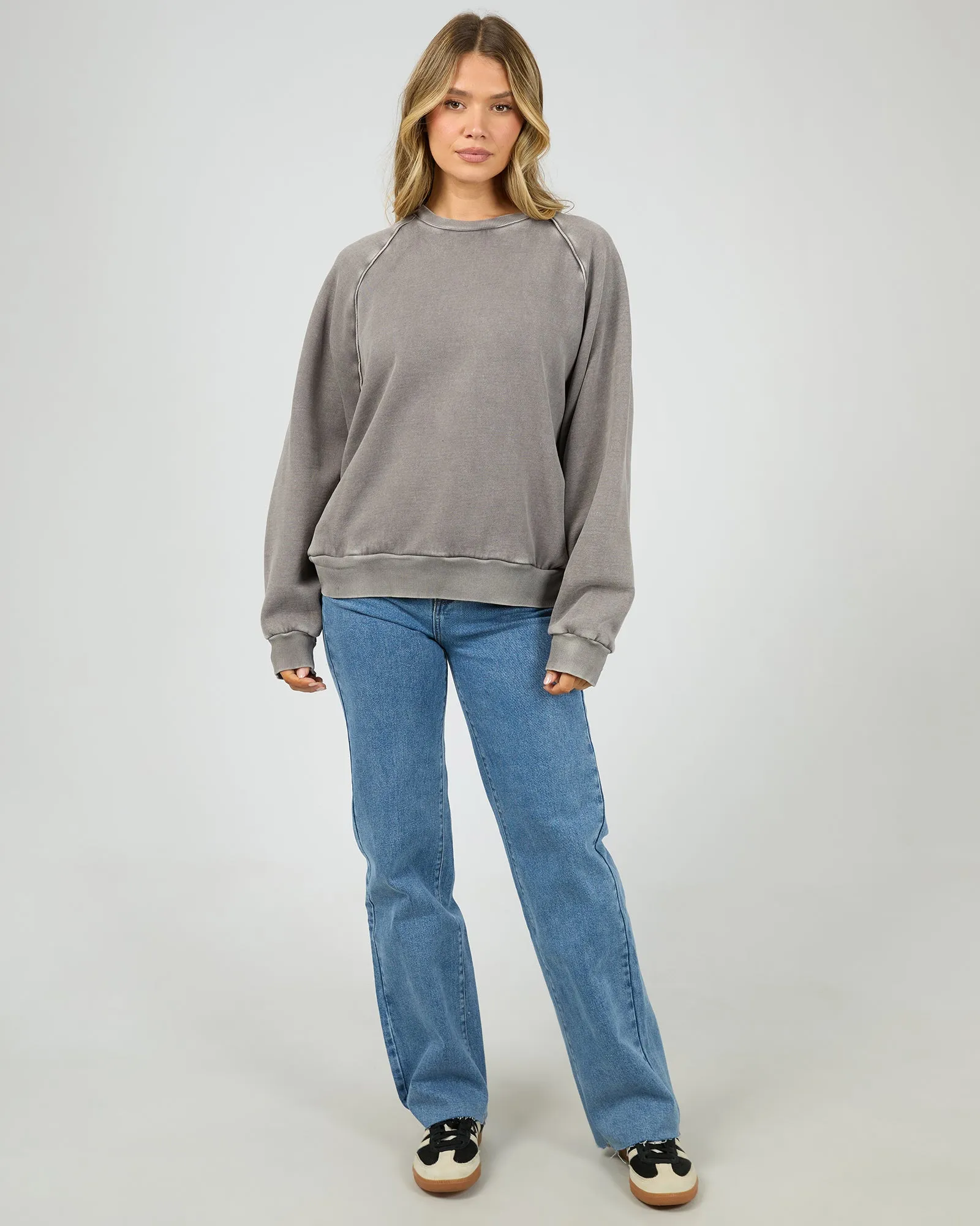 Aae Vintage Raglan Crew Charcoal sold by All About Eve product image thumbnail 2