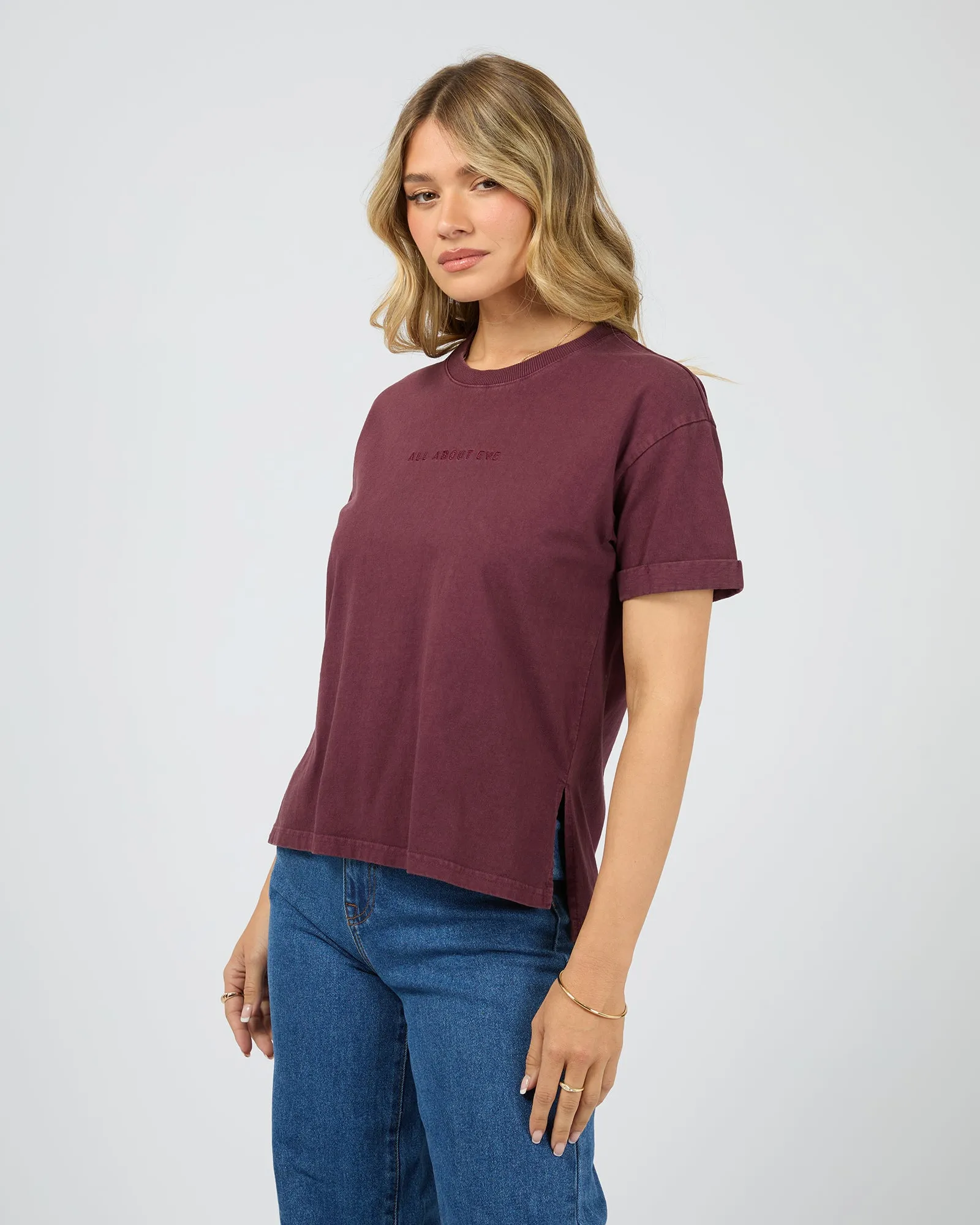 Aae Washed Tee Wine sold by All About Eve product image thumbnail 4