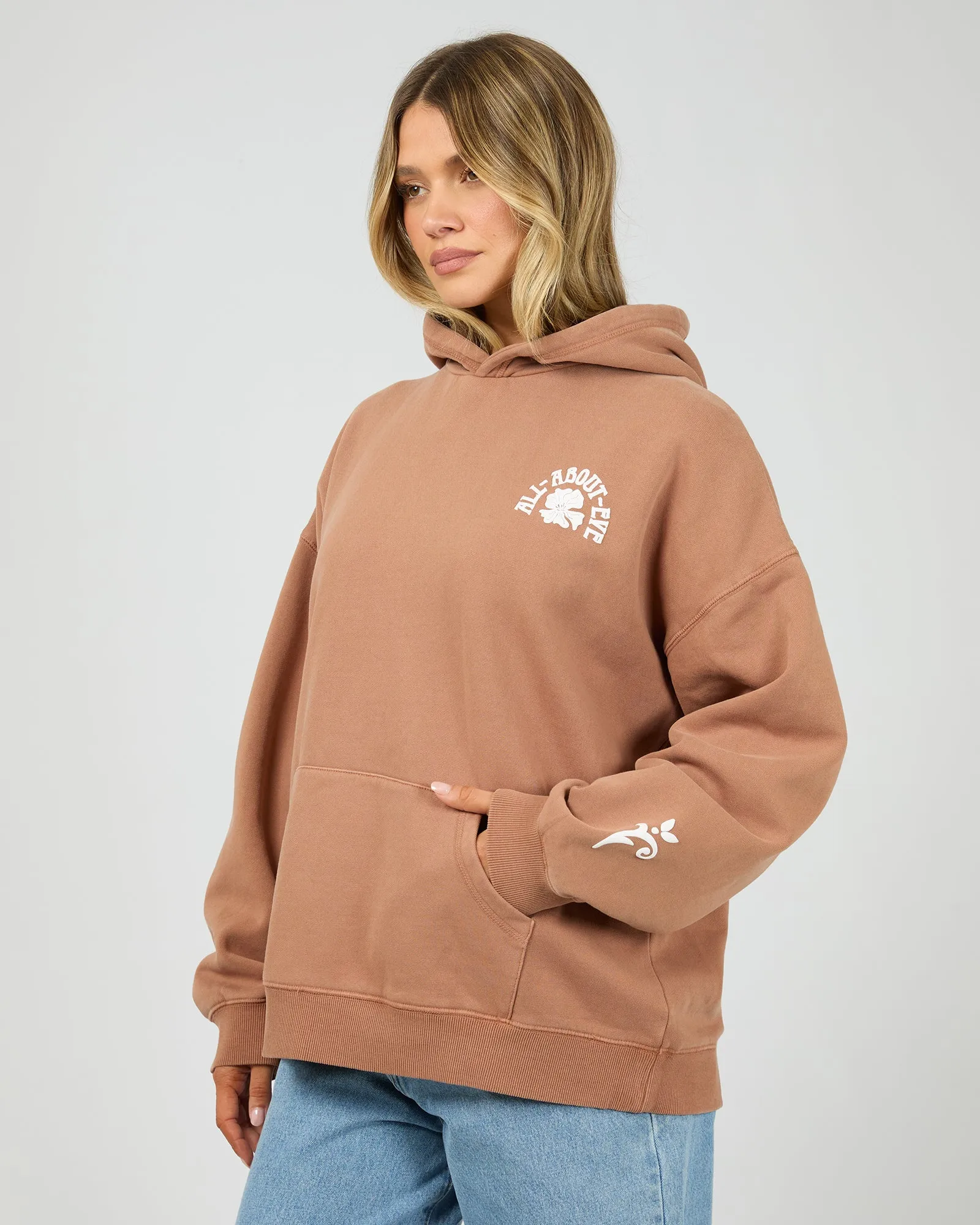 Flower Co Relaxed Hoodie Cinnamon sold by All About Eve product image thumbnail 4