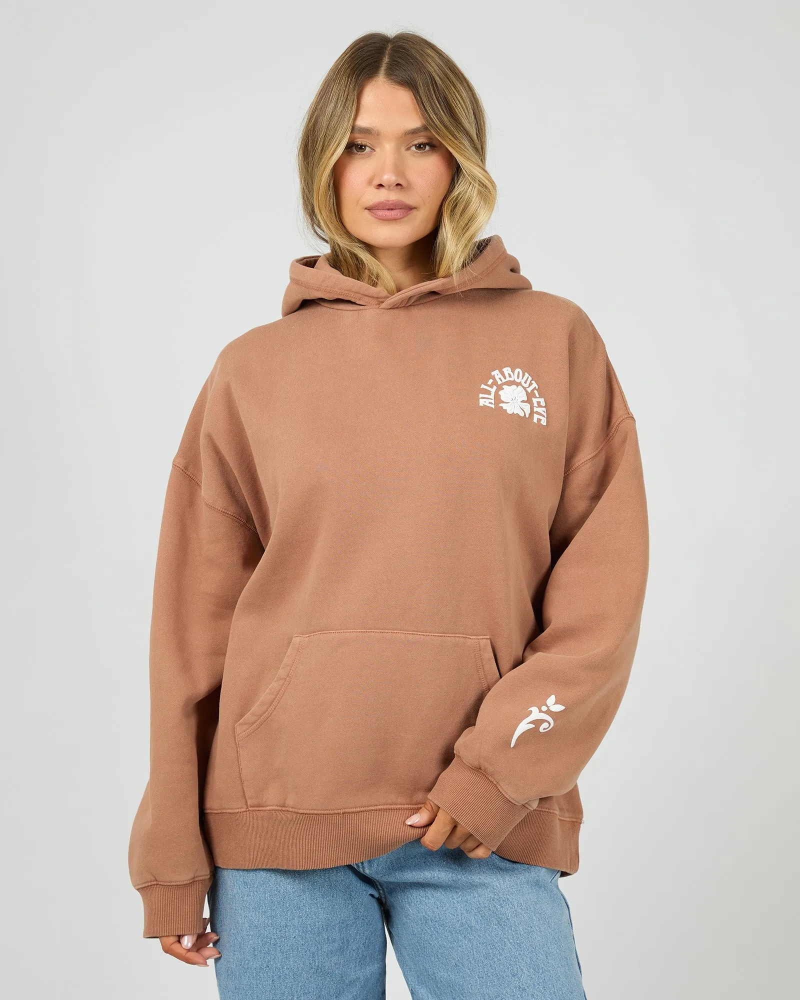 Flower Co Relaxed Hoodie Cinnamon sold by All About Eve product image thumbnail 3