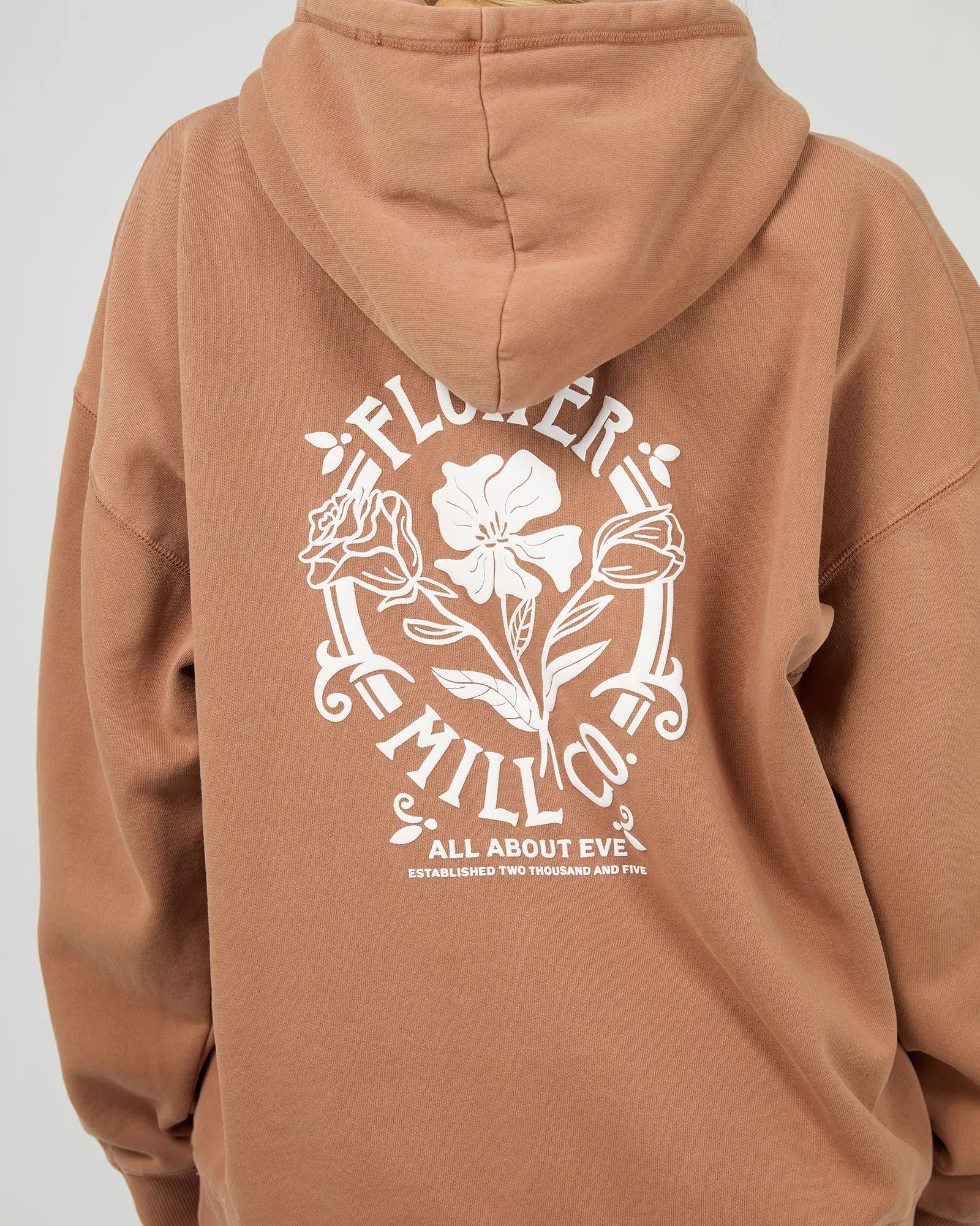 Flower Co Relaxed Hoodie Cinnamon sold by All About Eve product image thumbnail 5