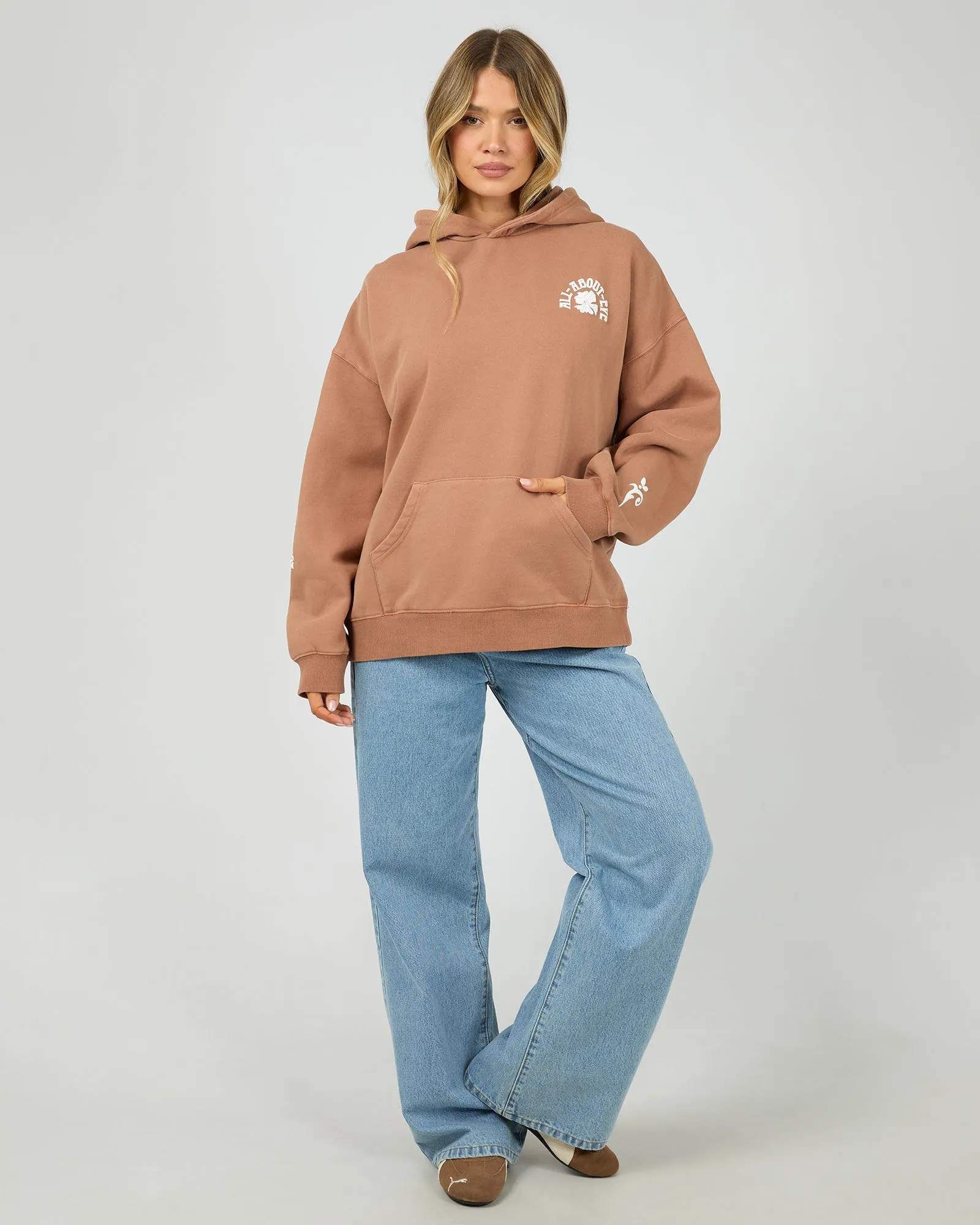 Flower Co Relaxed Hoodie Cinnamon sold by All About Eve product image thumbnail 2