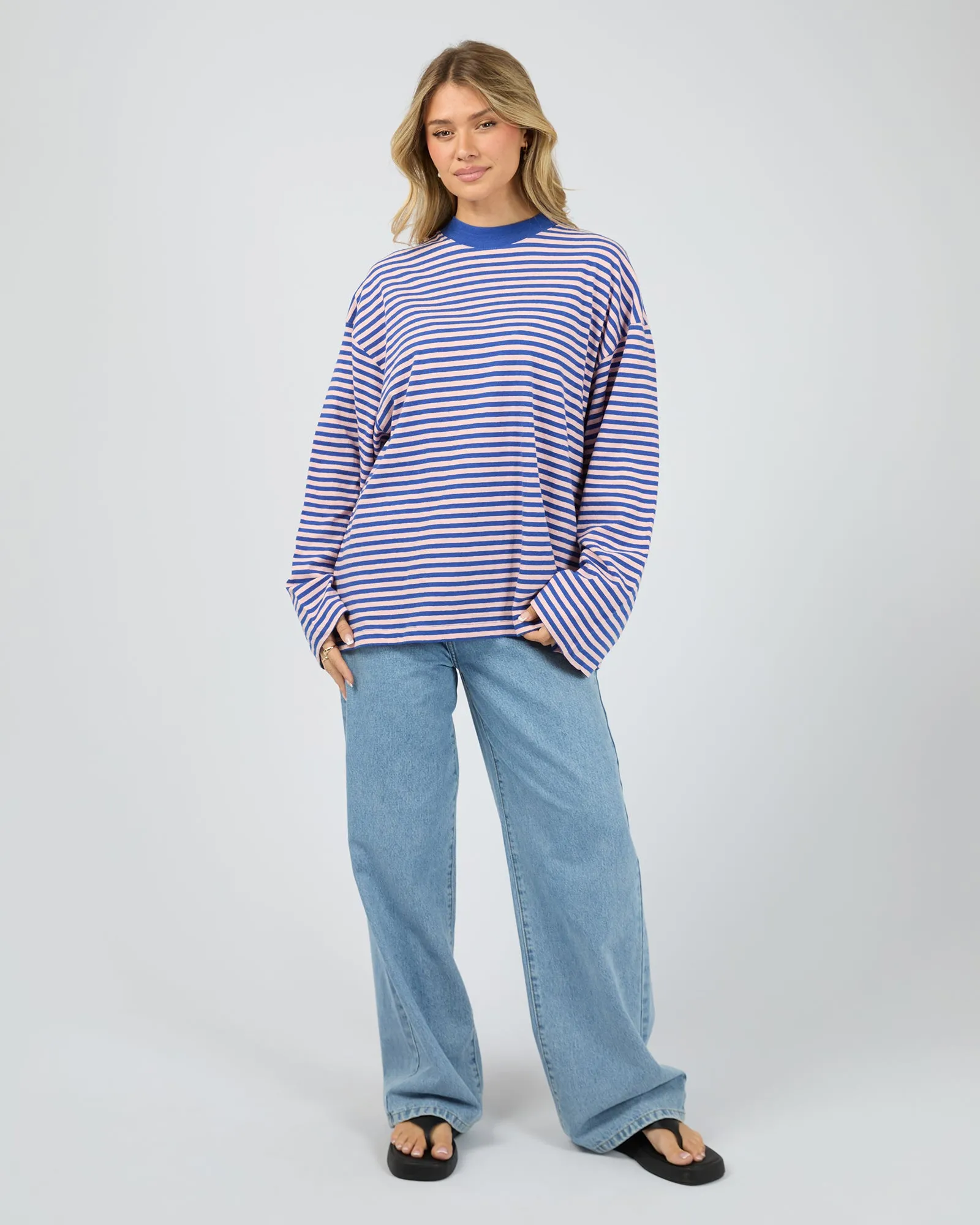 Paloma Long Sleeve Stripe Tee Blue sold by All About Eve product image thumbnail 2