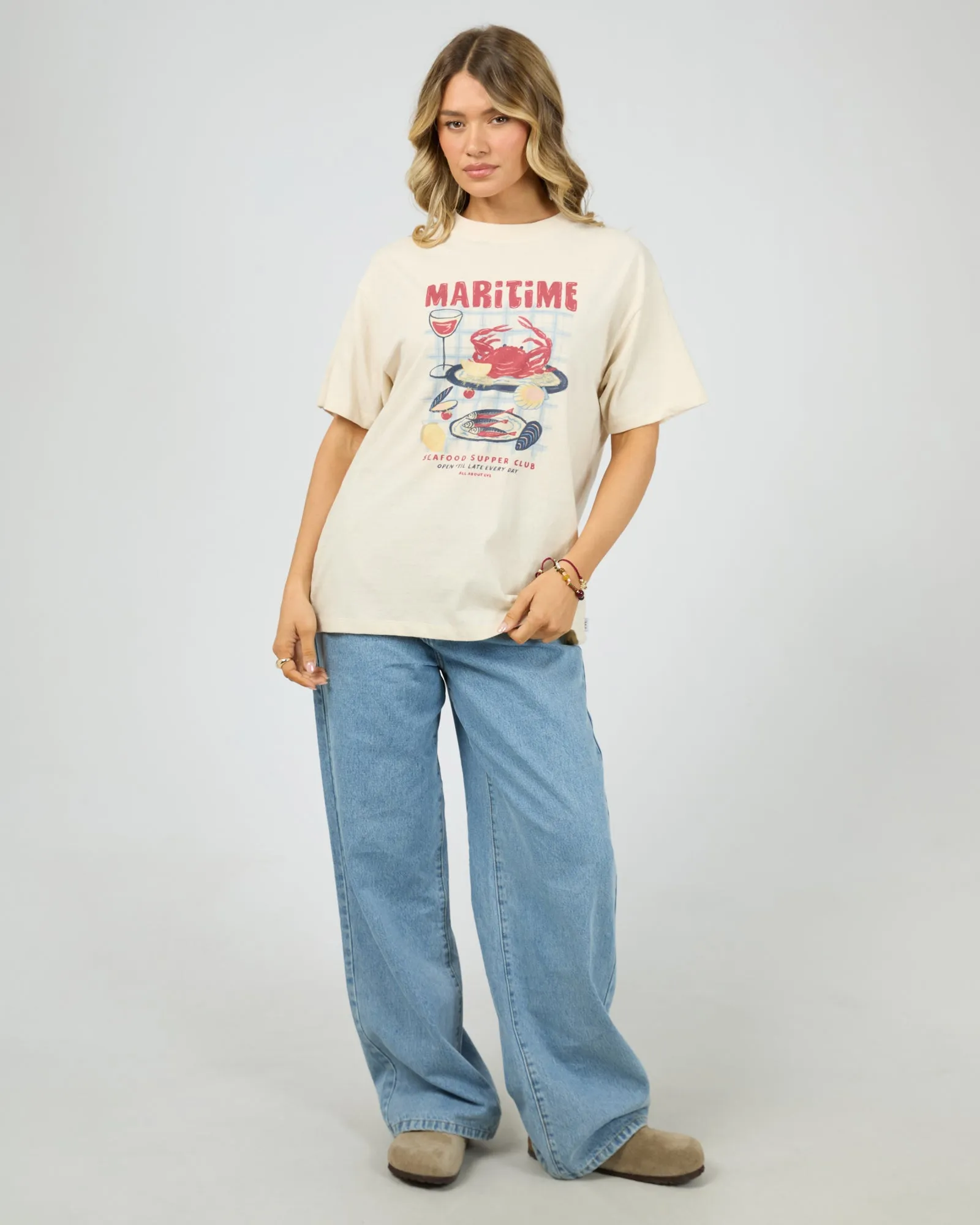 Maritime Relaxed Tee Vanilla sold by All About Eve product image thumbnail 2