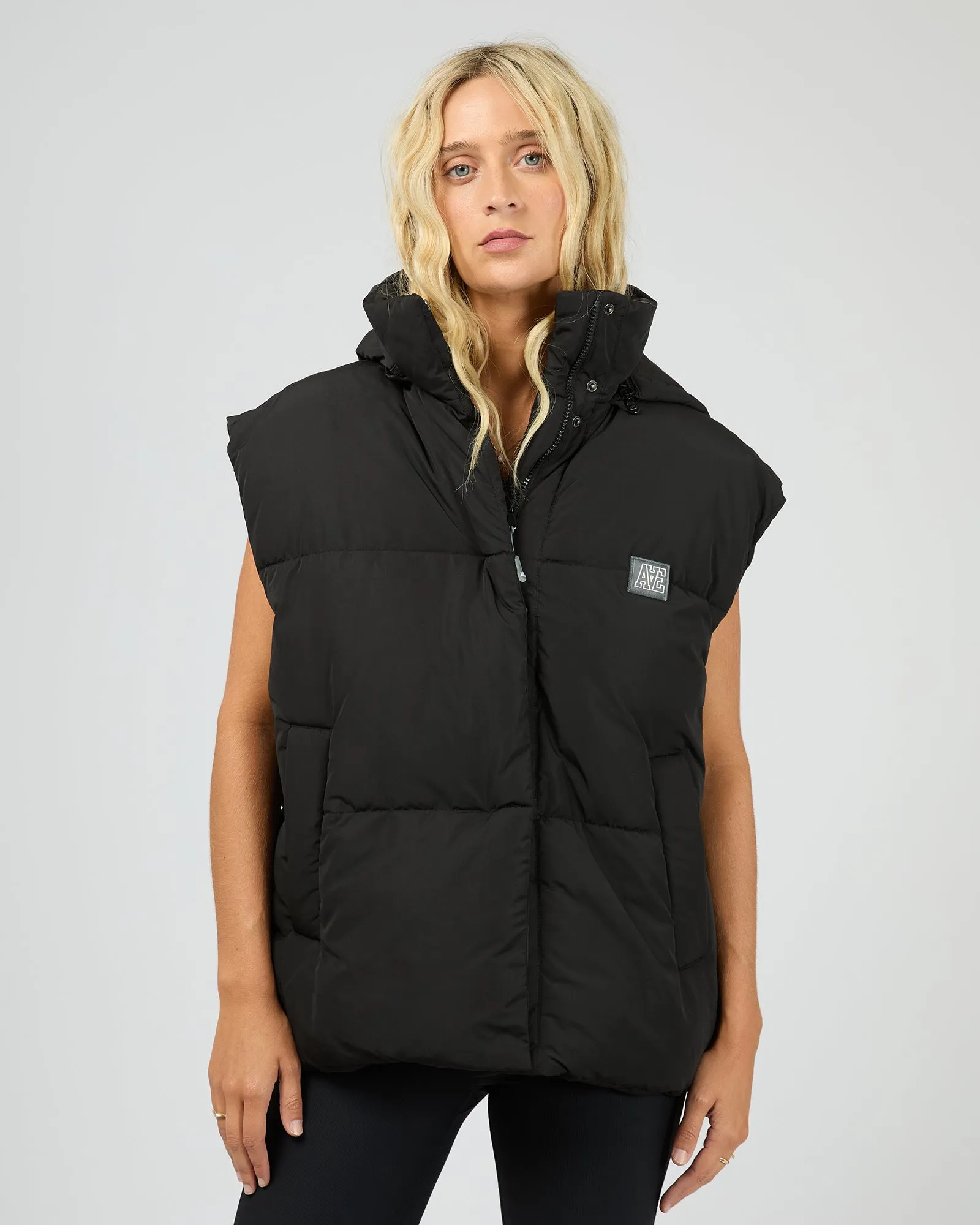 Elevate Puffer Vest Black sold by All About Eve