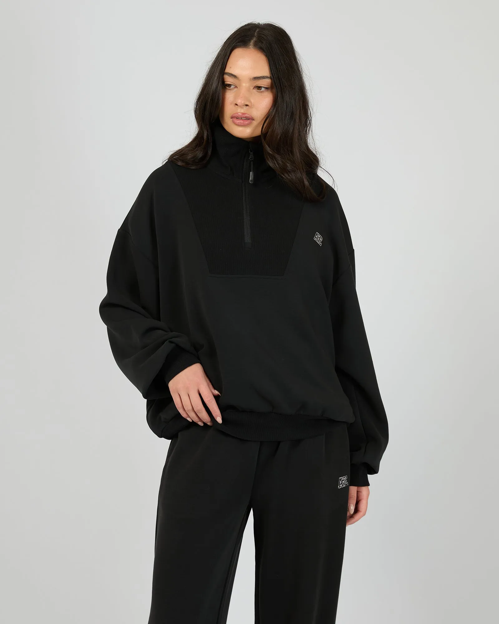 Luxe Active 1/4 Zip Black sold by All About Eve