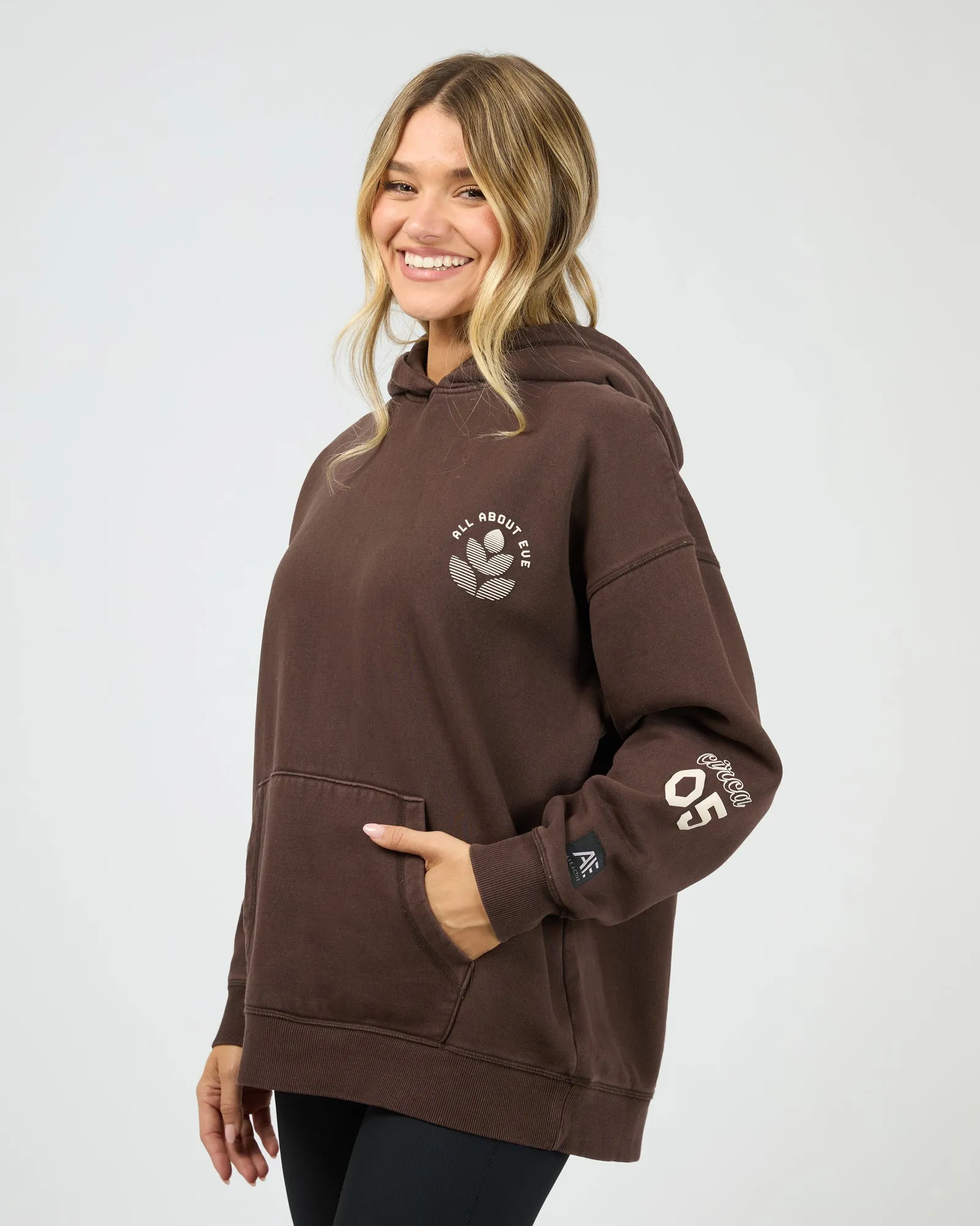 Serene Relaxed Hoodie Brown sold by All About Eve product image thumbnail 4