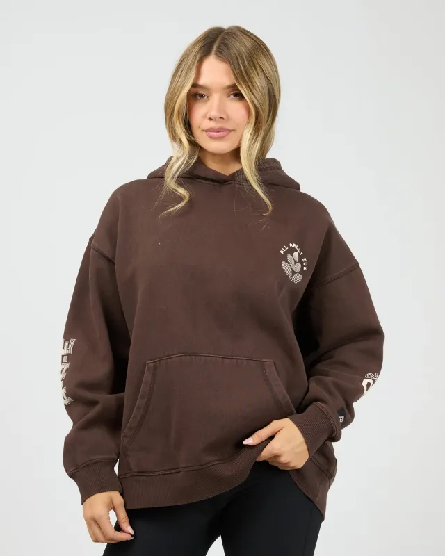 Serene Relaxed Hoodie Brown sold by All About Eve