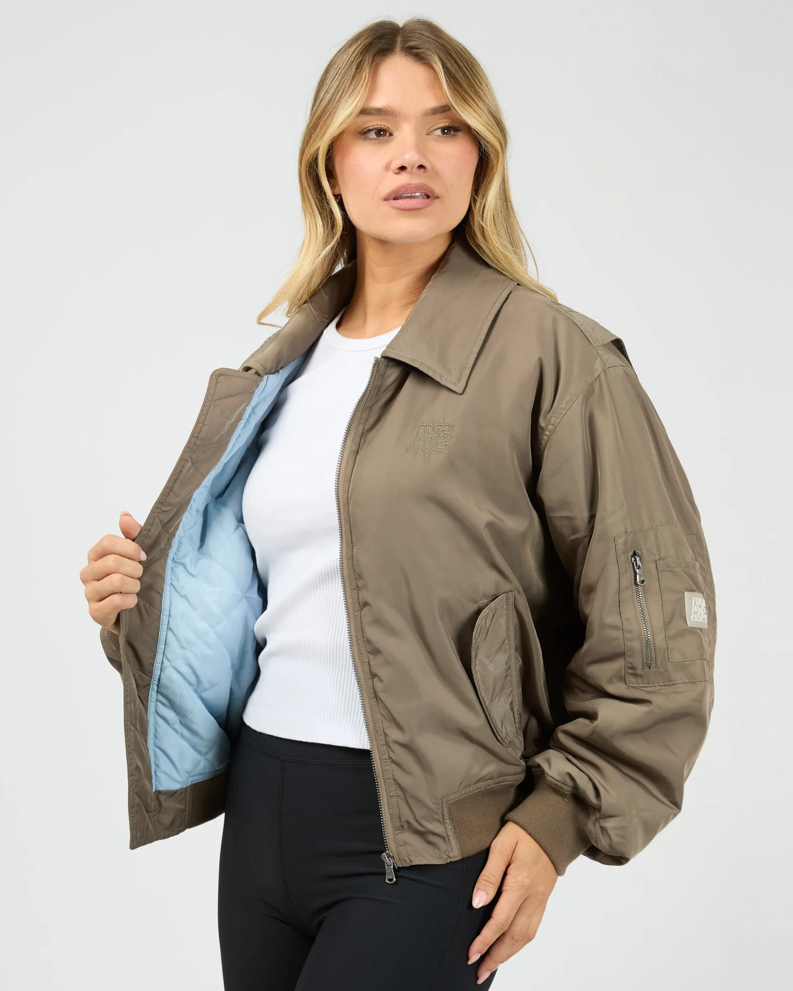 Active Luxe Bomber Mocha sold by All About Eve product image thumbnail 4
