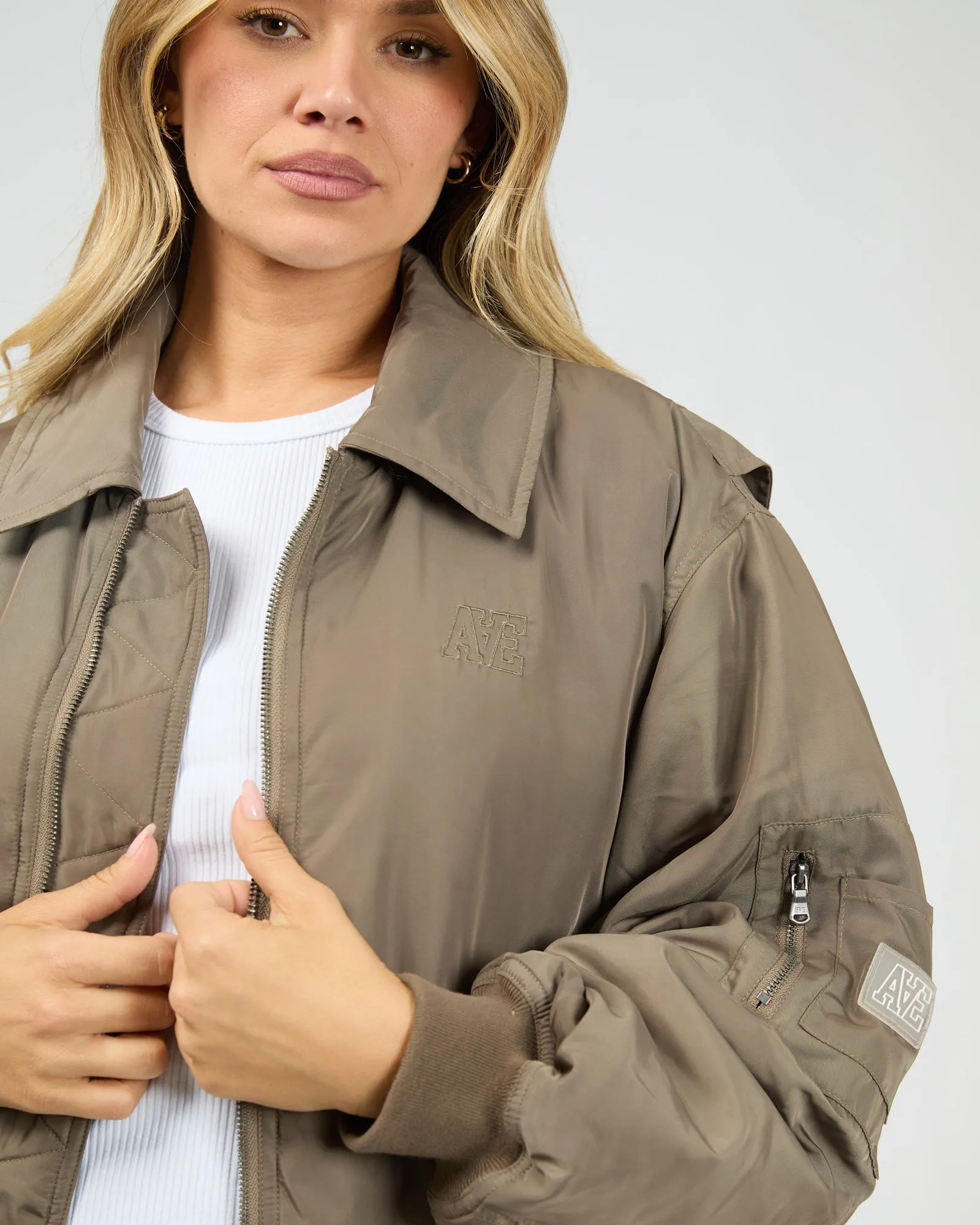 Active Luxe Bomber Mocha sold by All About Eve product image thumbnail 5