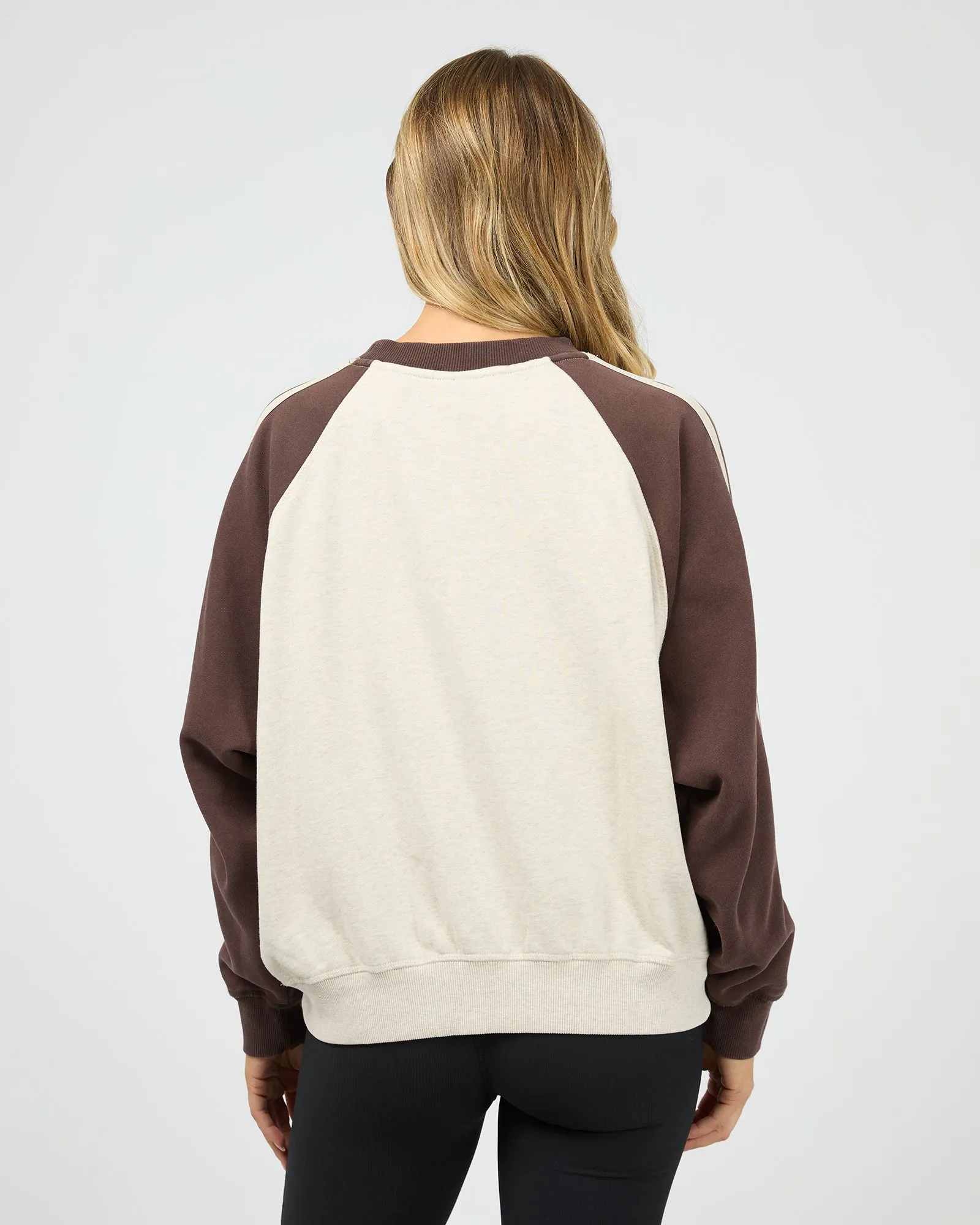 Contrast Club Raglan Crew Oat sold by All About Eve product image thumbnail 3