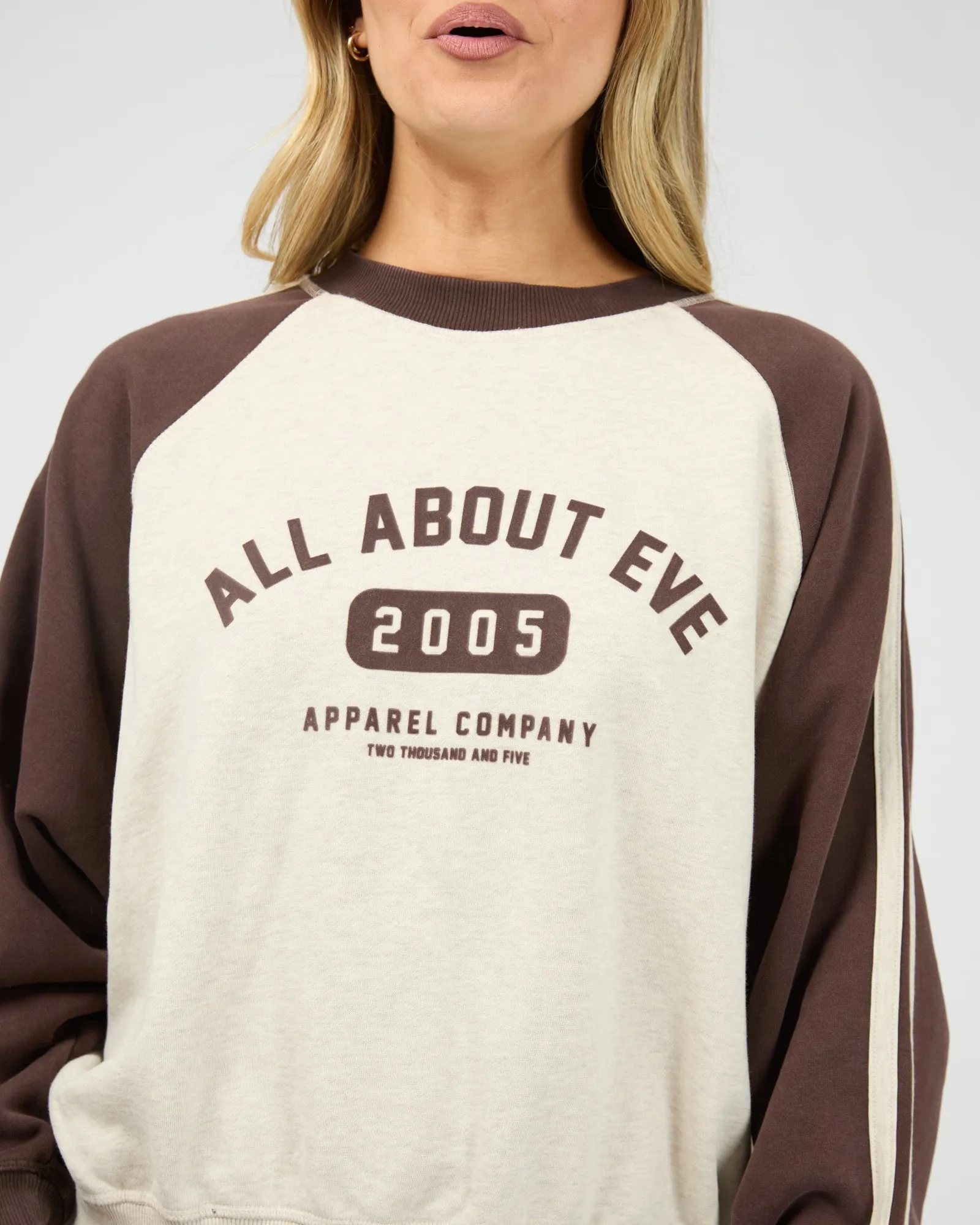 Contrast Club Raglan Crew Oat sold by All About Eve product image thumbnail 5