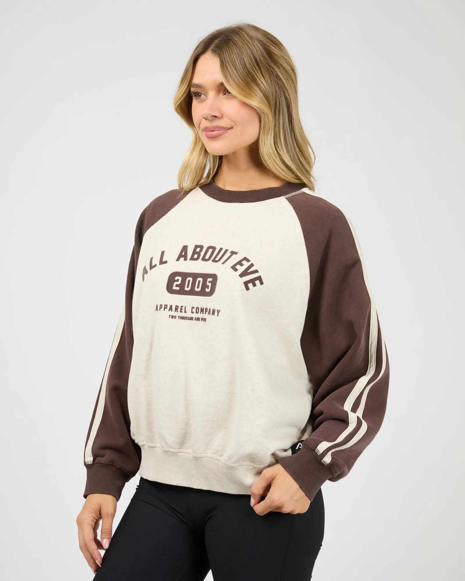 Contrast Club Raglan Crew Oat sold by All About Eve product image thumbnail 4