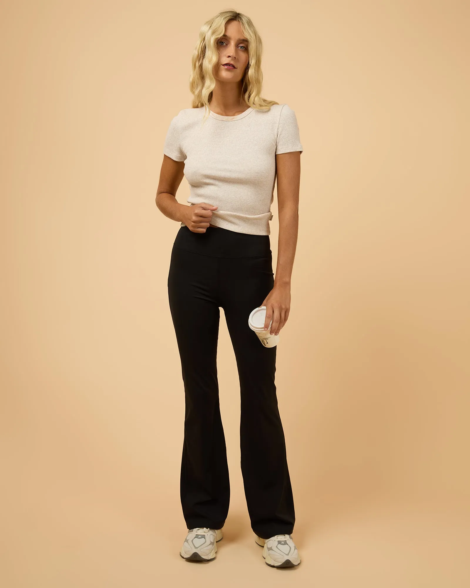 Studio Flare Pant Black sold by All About Eve