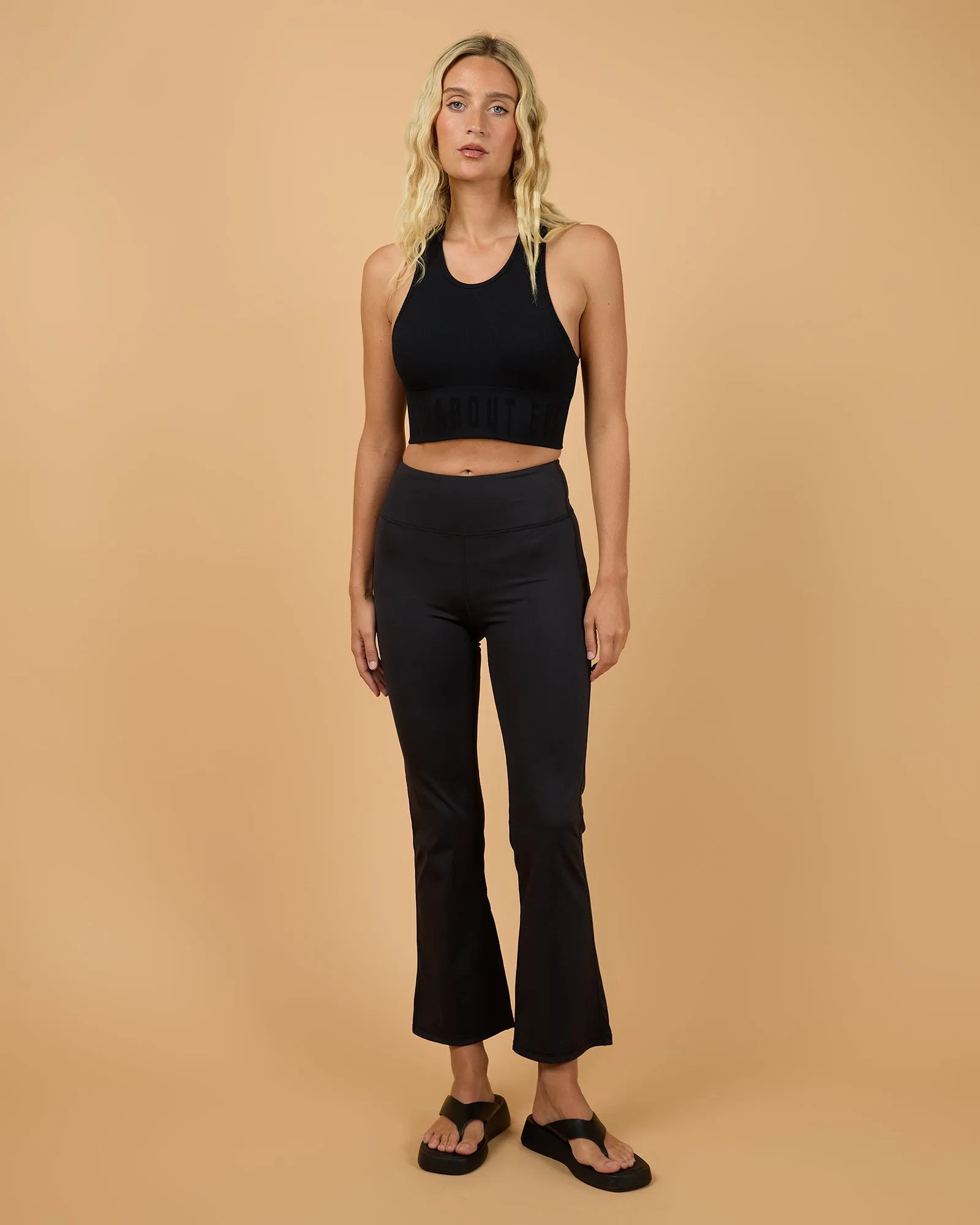 Studio Crop Flare Pant Black sold by All About Eve product image thumbnail 3