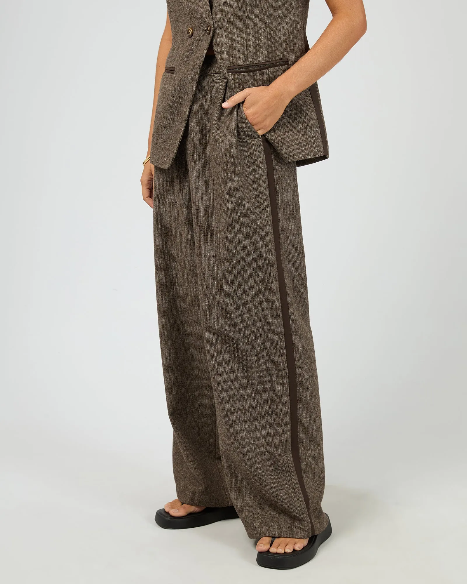 Elodie Pant Brown sold by All About Eve product image thumbnail 4