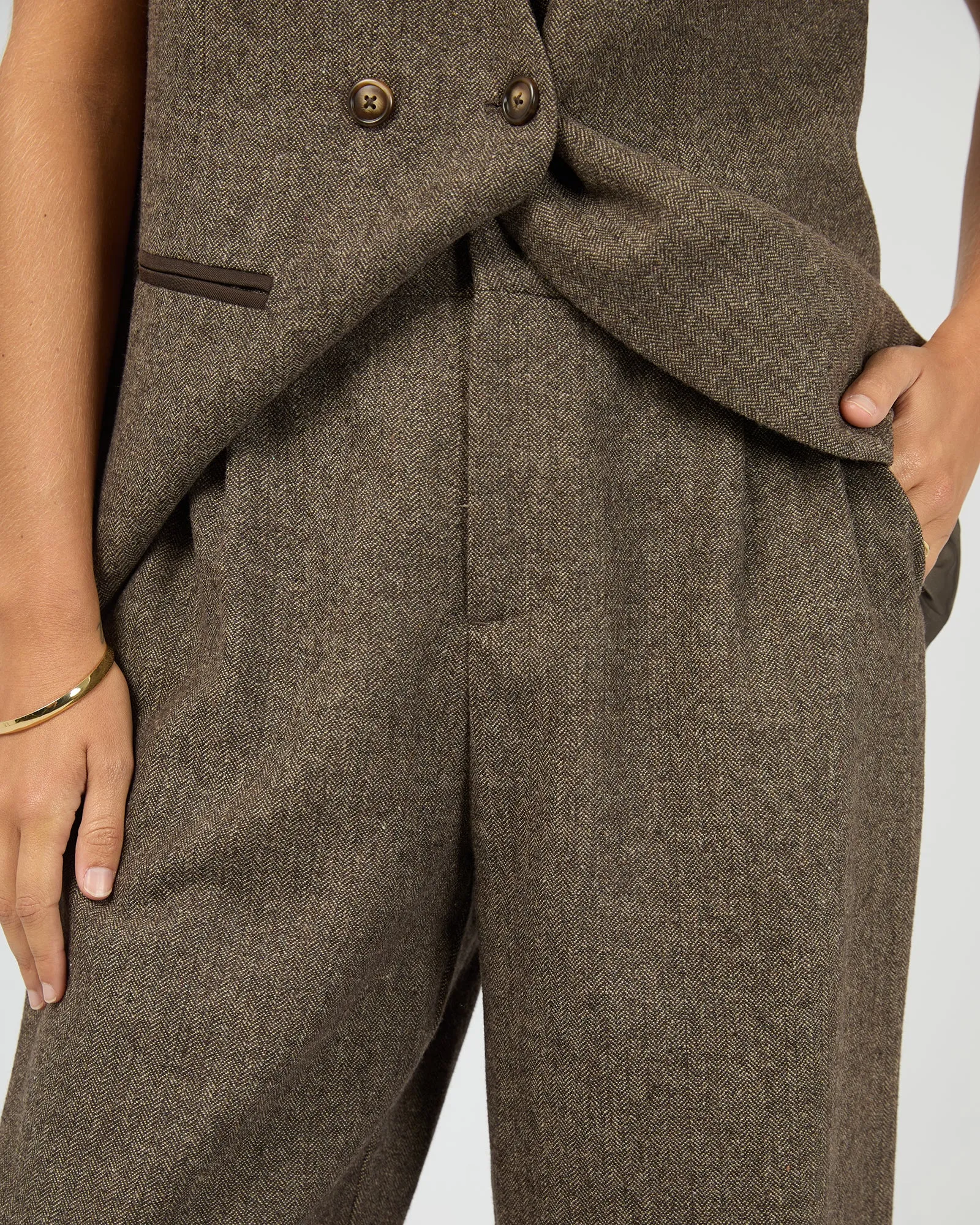 Elodie Pant Brown sold by All About Eve product image thumbnail 5