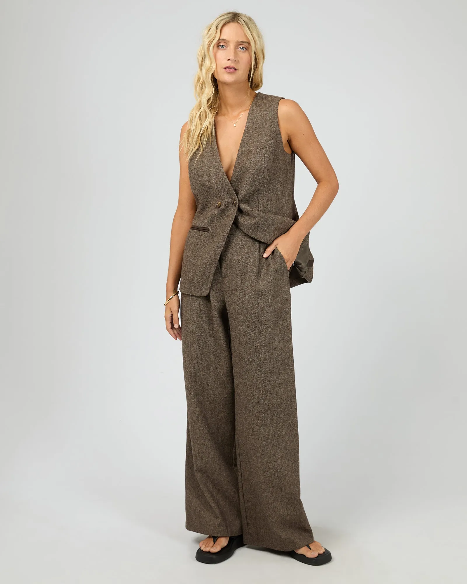 Elodie Pant Brown sold by All About Eve product image thumbnail 2