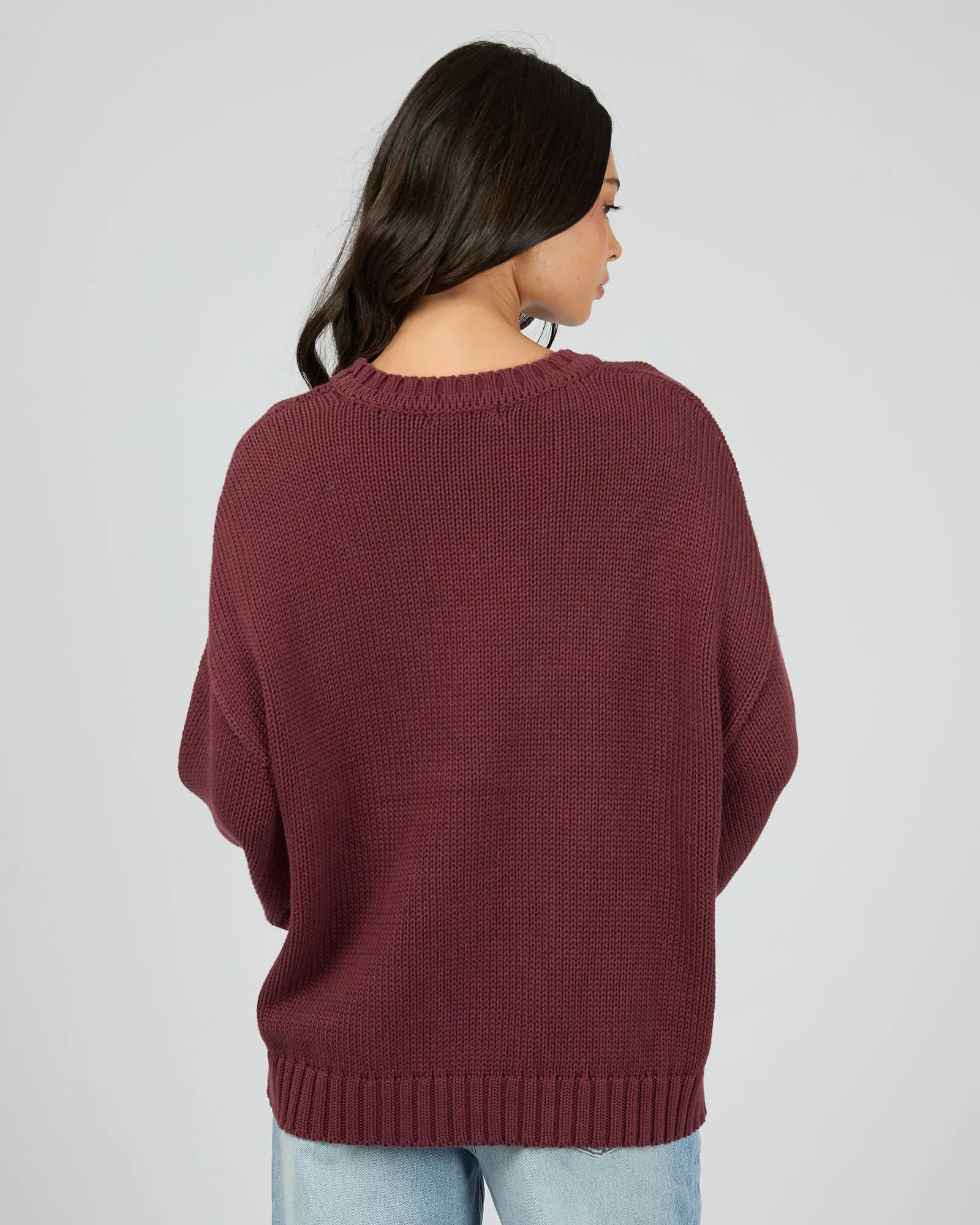 Cosy Oversized Knit Burgundy sold by All About Eve product image thumbnail 3
