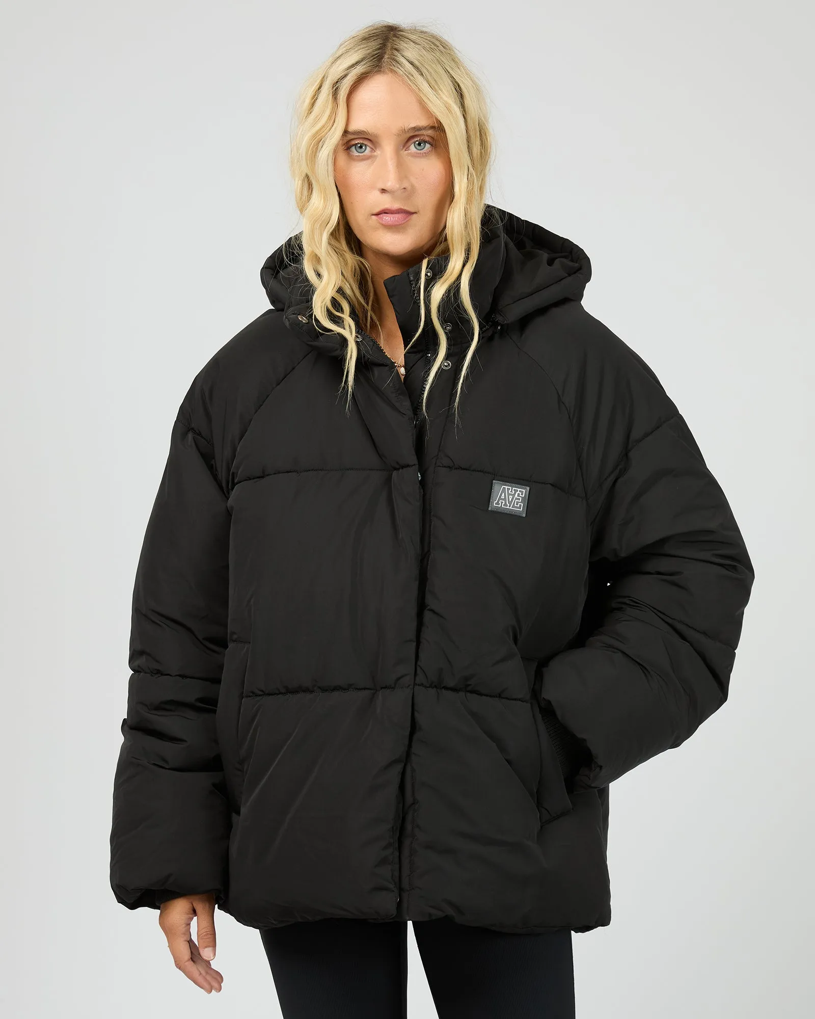 Elevate Puffer Jacket Black sold by All About Eve