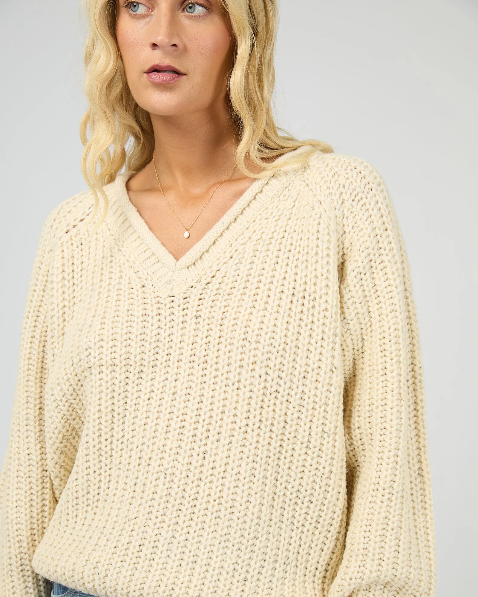 Hali V-Neck Knit Vanilla sold by All About Eve product image thumbnail 5