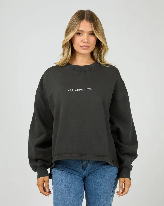 Aae Washed Box Crew Washed Black made by All About Eve