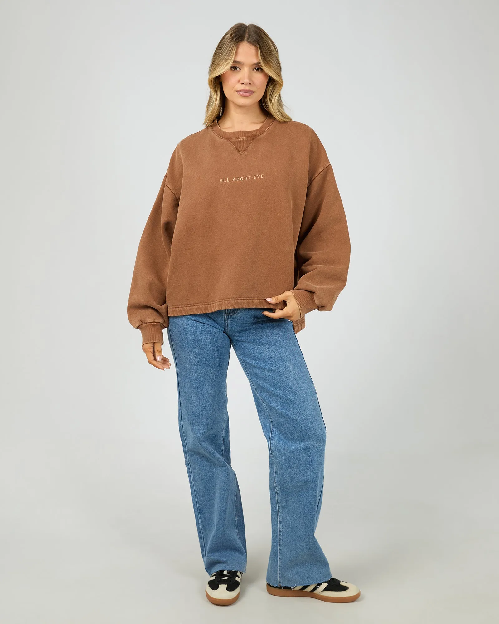 Aae Washed Box Crew Cinnimon sold by All About Eve product image thumbnail 2