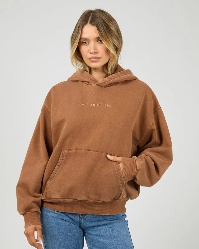 Aae Washed Box Hoodie Cinnimon made by All About Eve