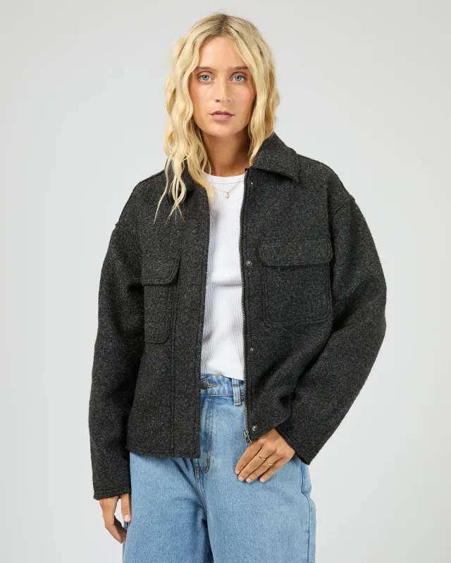 Lane Jacket Washed Black made by All About Eve