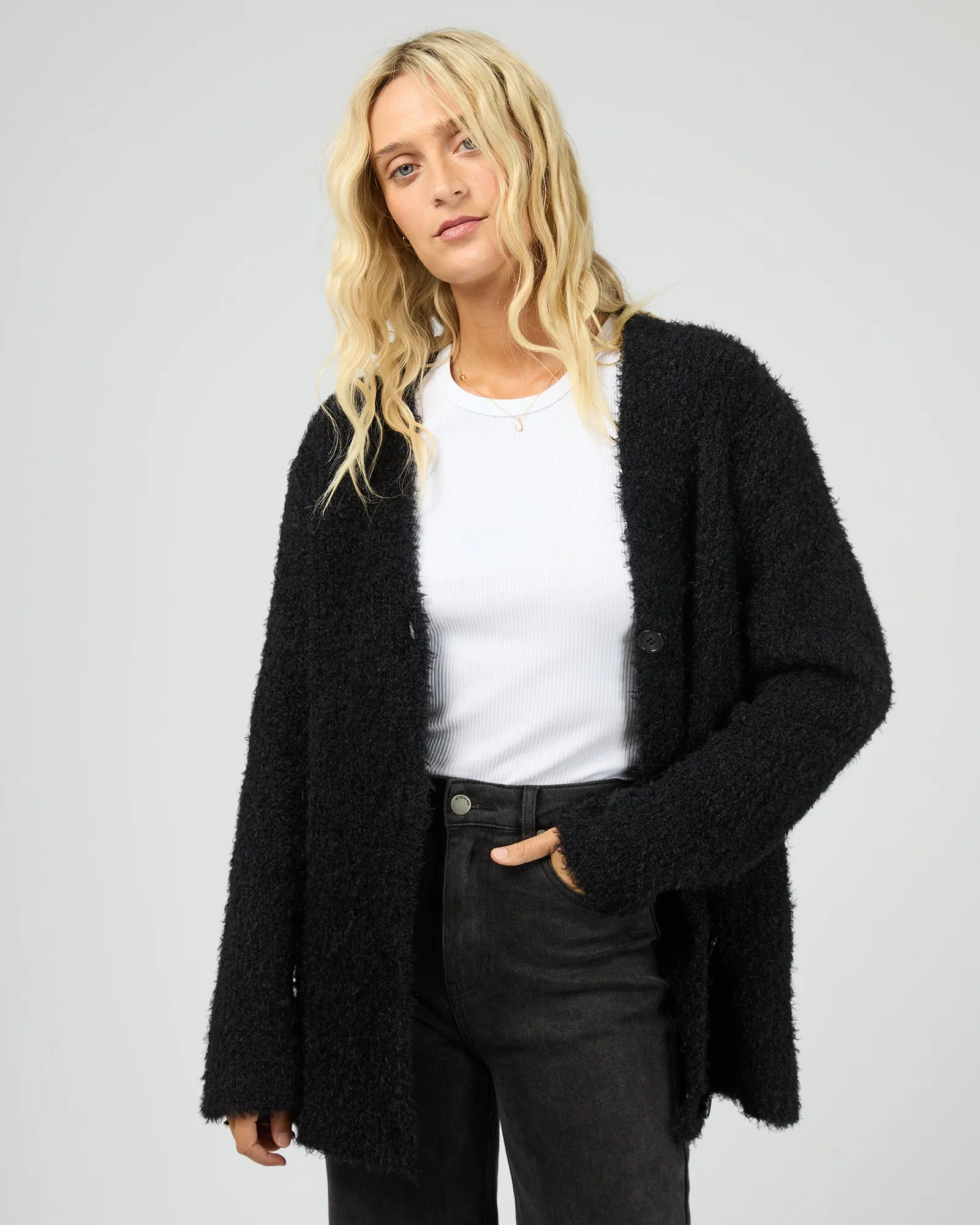Blume Oversized Cardigan Black sold by All About Eve