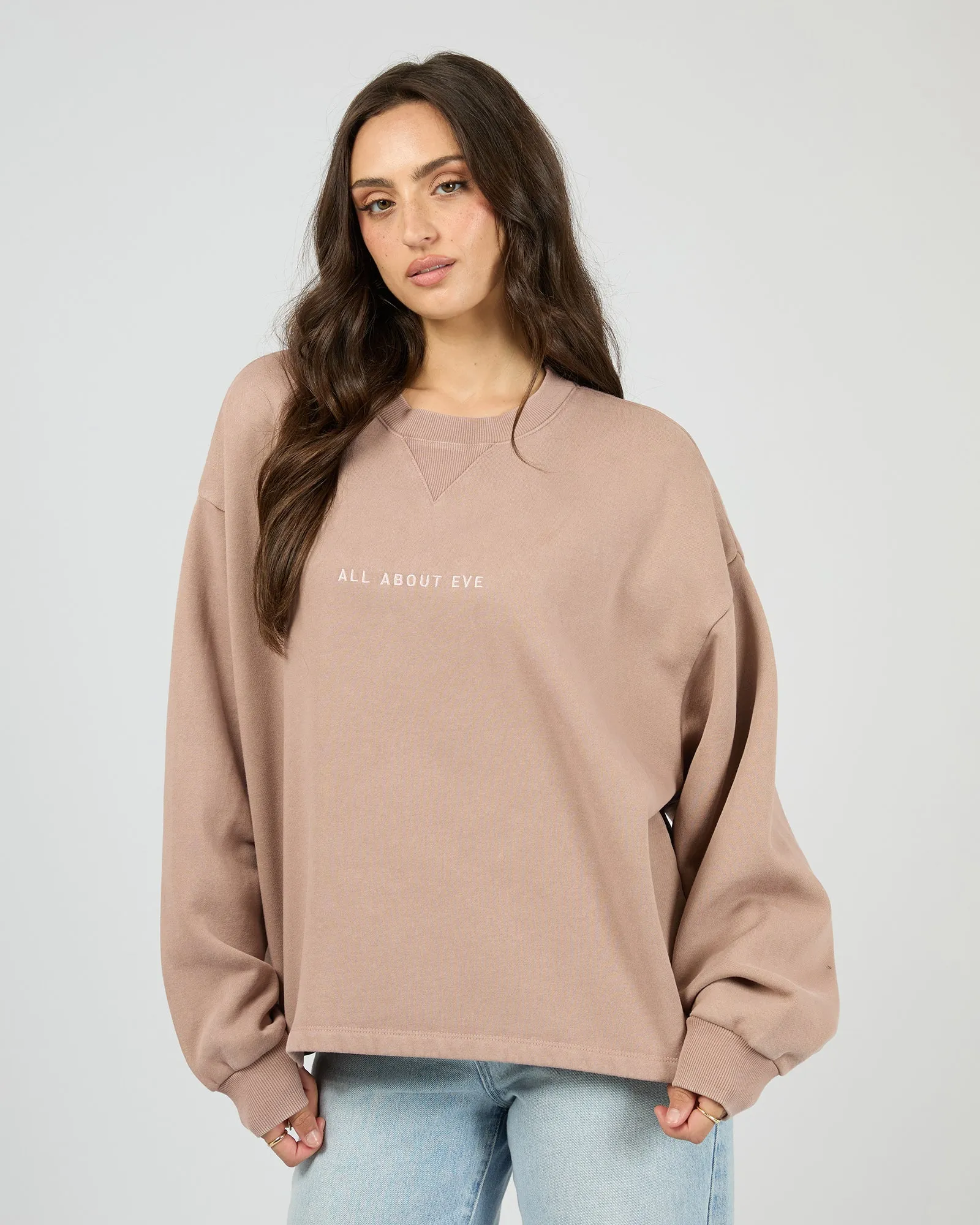 Aae Washed Box Crew Fawn sold by All About Eve