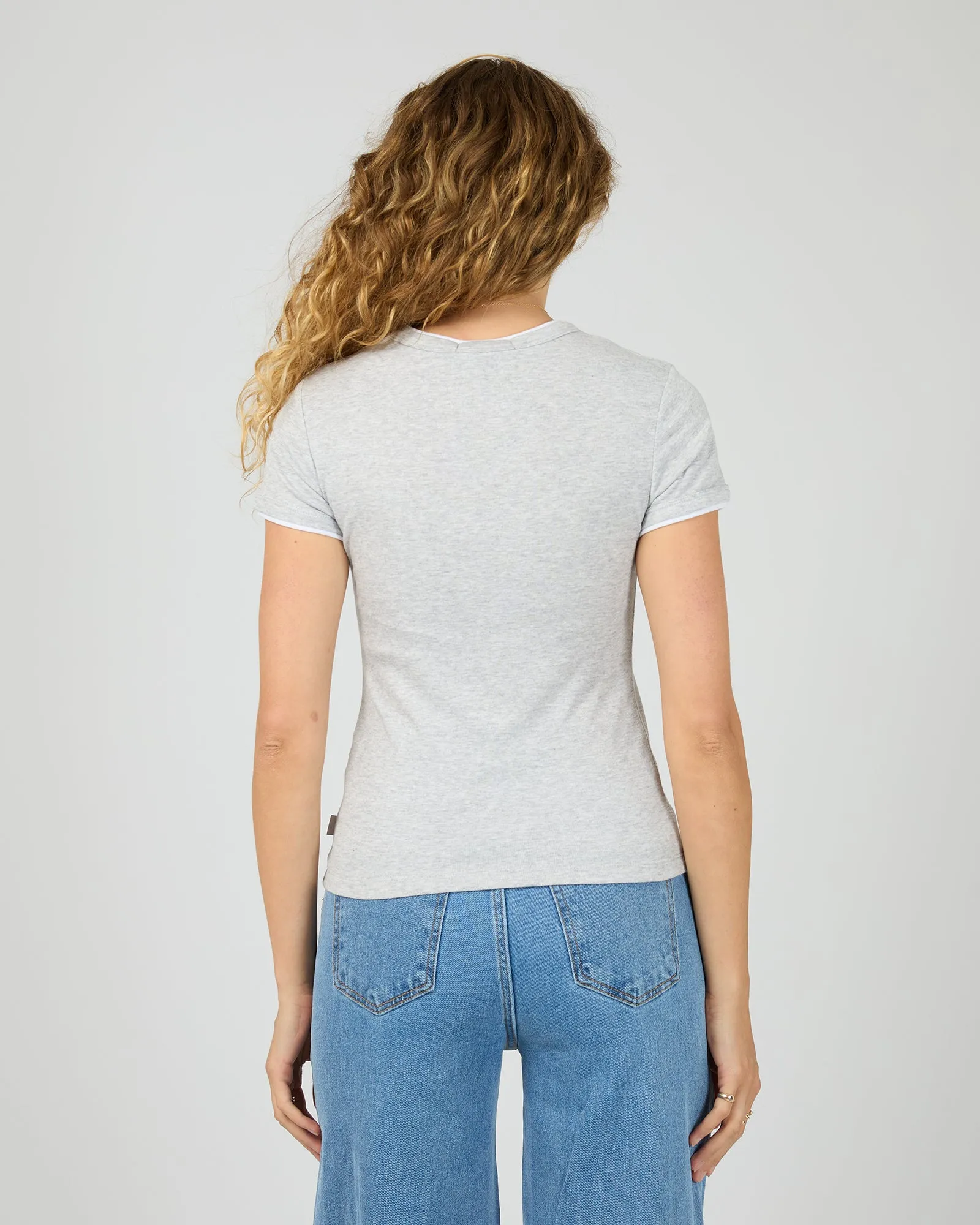 Aae Layers Tee Grey Marle sold by All About Eve product image thumbnail 3