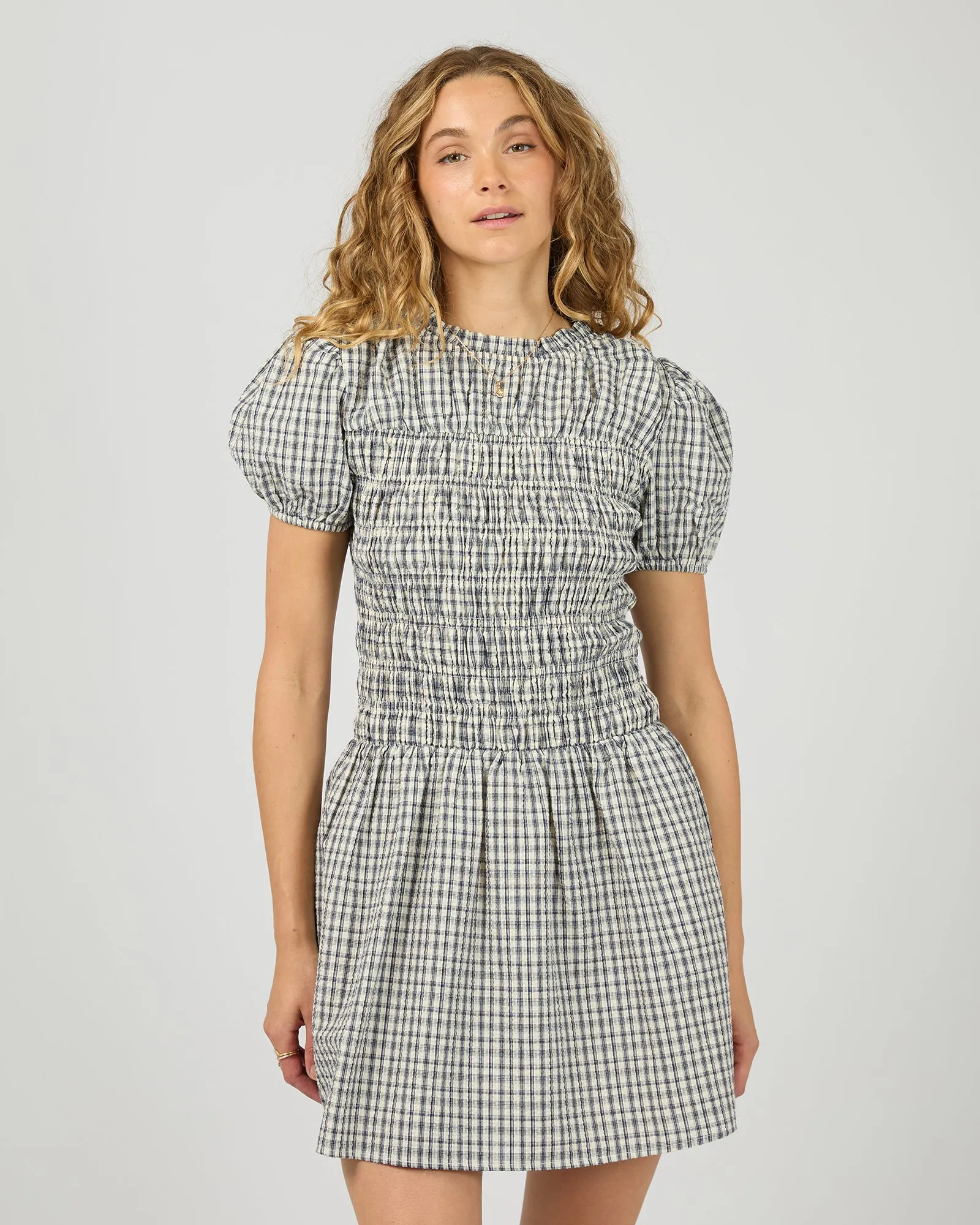 Twiggy Mini Dress Check sold by All About Eve