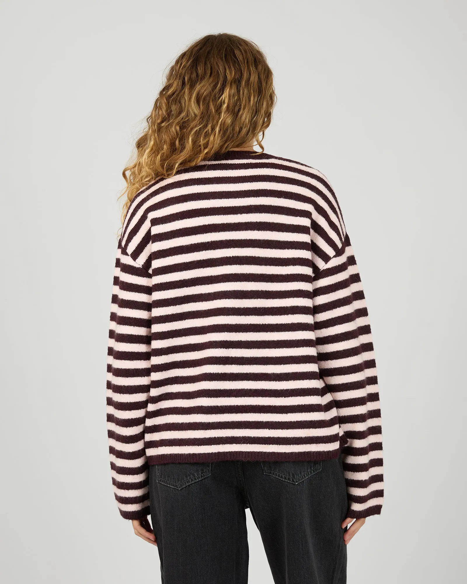 Flossie Stripe Knit Wine sold by All About Eve product image thumbnail 3