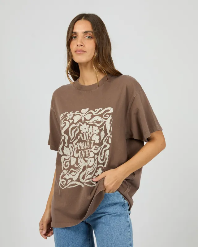 Fields Relaxed Tee Coffee made by All About Eve