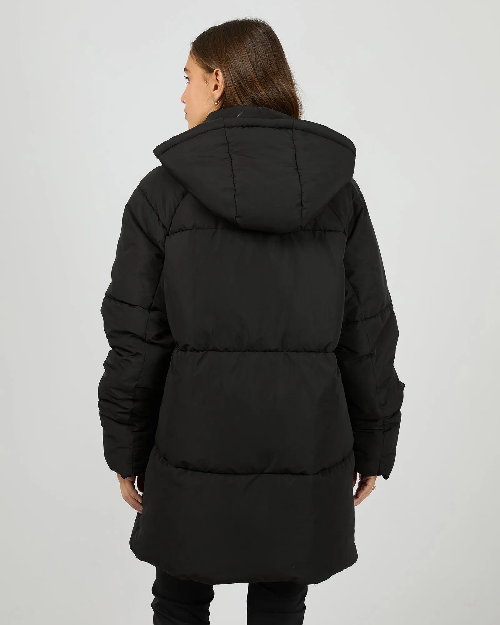 Elevate Long Puffer Jacket Black sold by All About Eve product image thumbnail 3