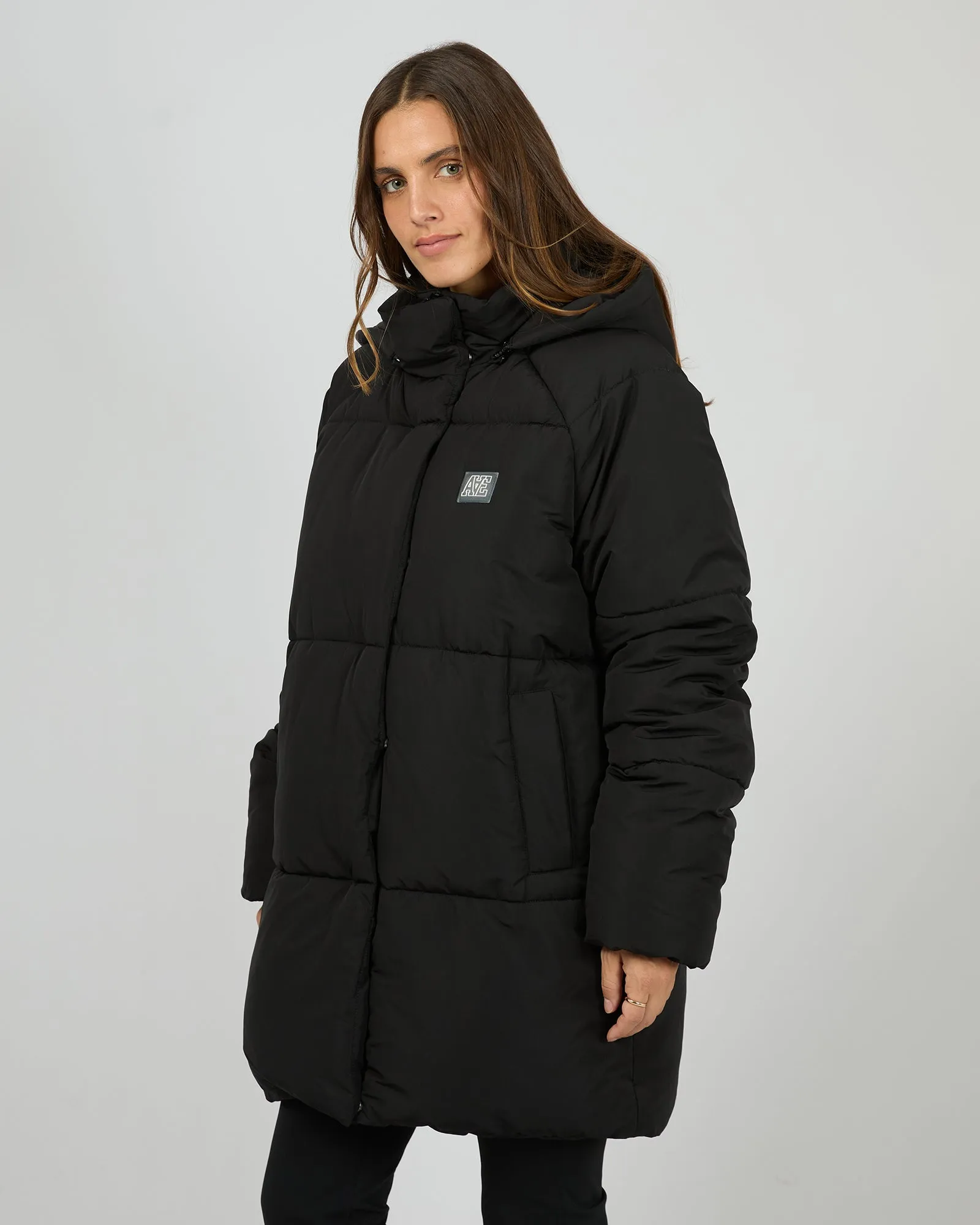 Elevate Long Puffer Jacket Black sold by All About Eve product image thumbnail 4