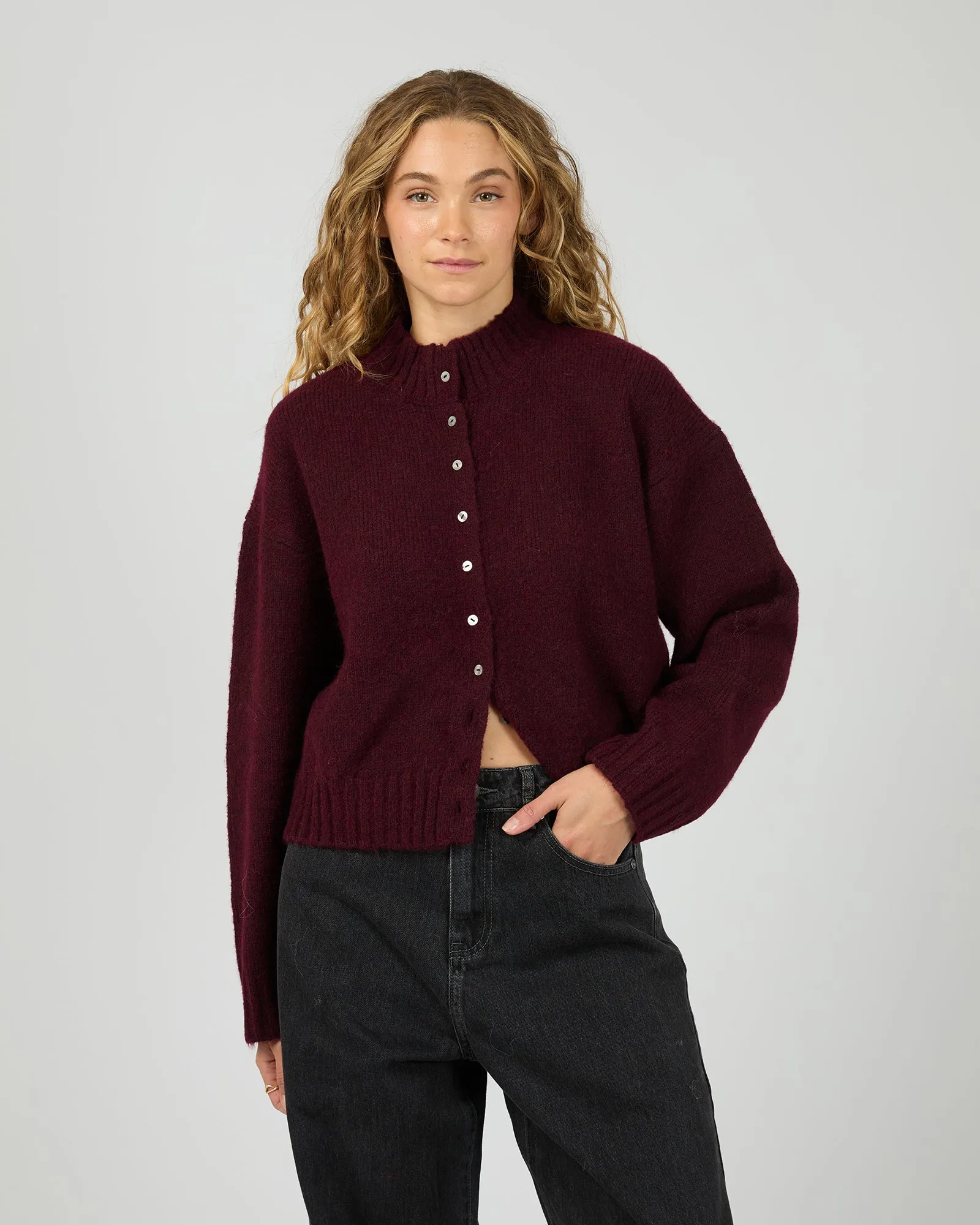 Rosalia Cardigan Wine sold by All About Eve