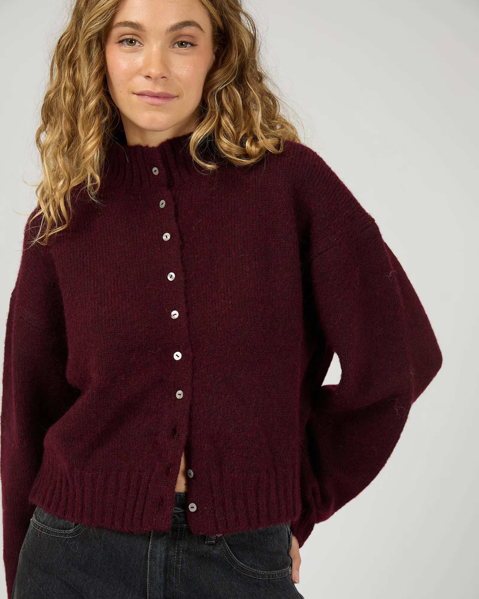 Rosalia Cardigan Wine sold by All About Eve product image thumbnail 5
