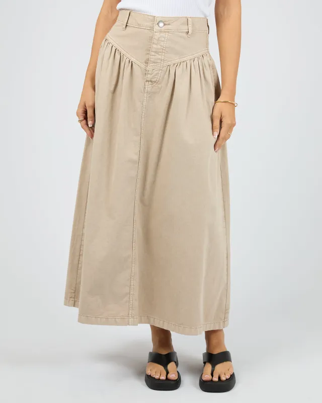 Arlo Maxi Skirt Beige made by All About Eve