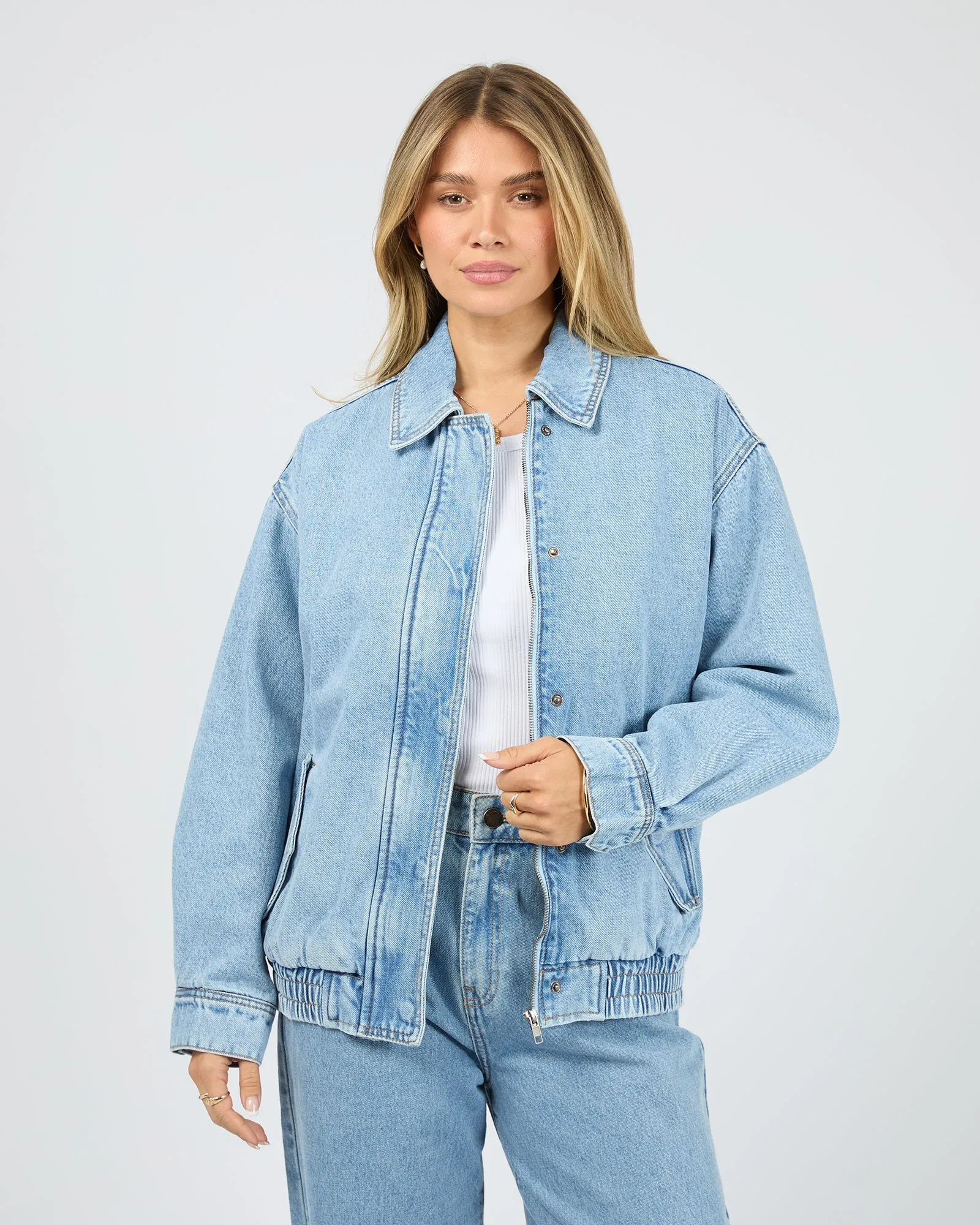 Max Bomber Light Blue sold by All About Eve